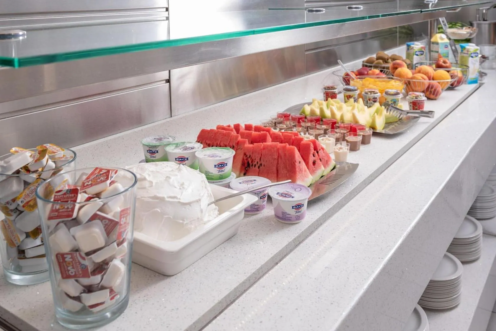 Buffet breakfast in Adrina Beach Hotel