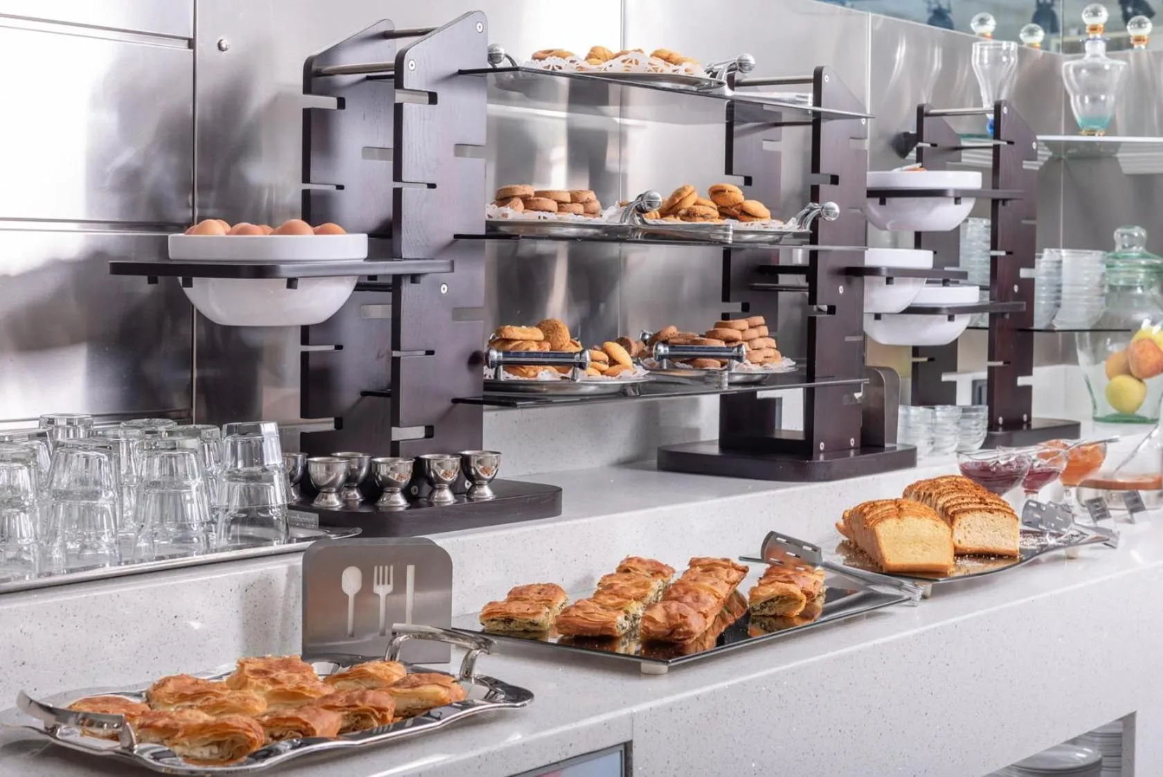 Buffet breakfast in Adrina Beach Hotel