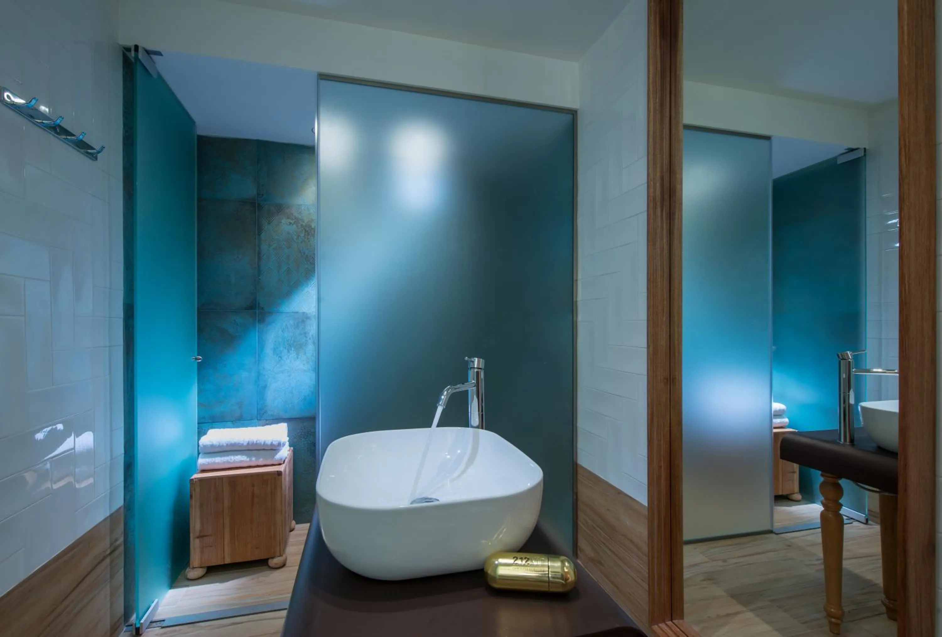 Shower in Anesis Blue Boutique Hotel