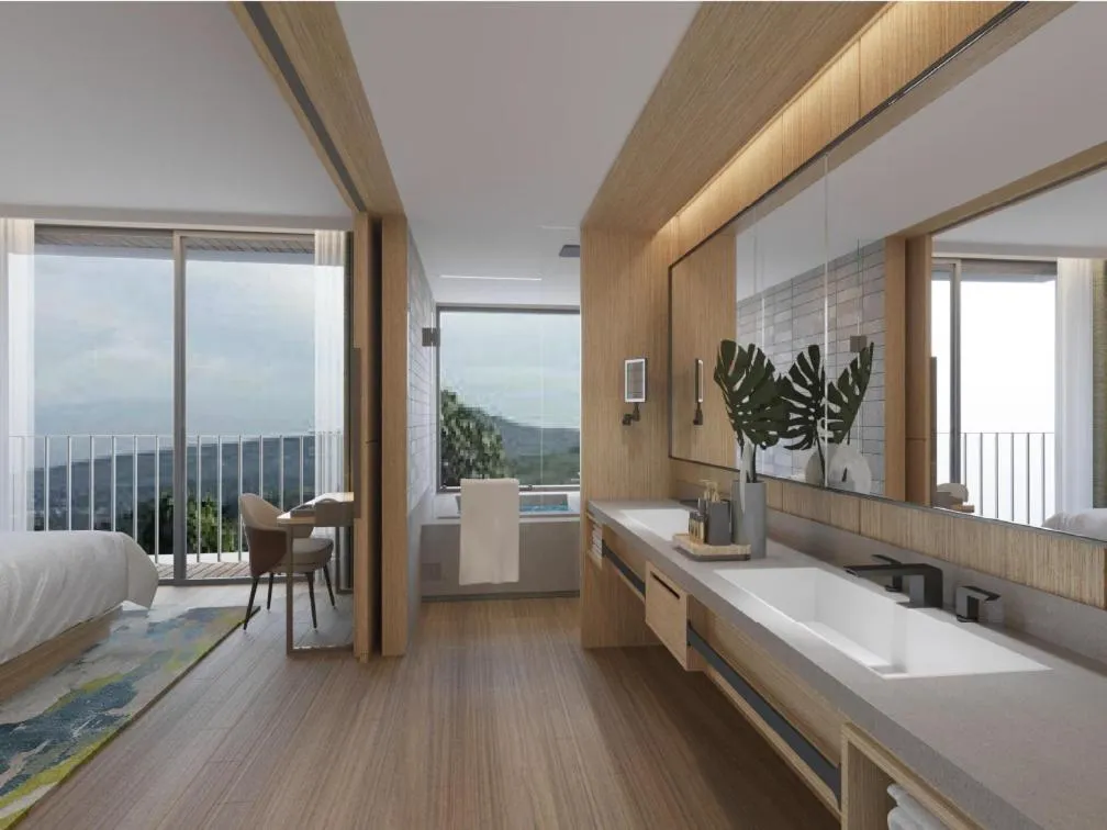 Bathroom, Bed in Royal Tulip Gunung Geulis Resort and Golf