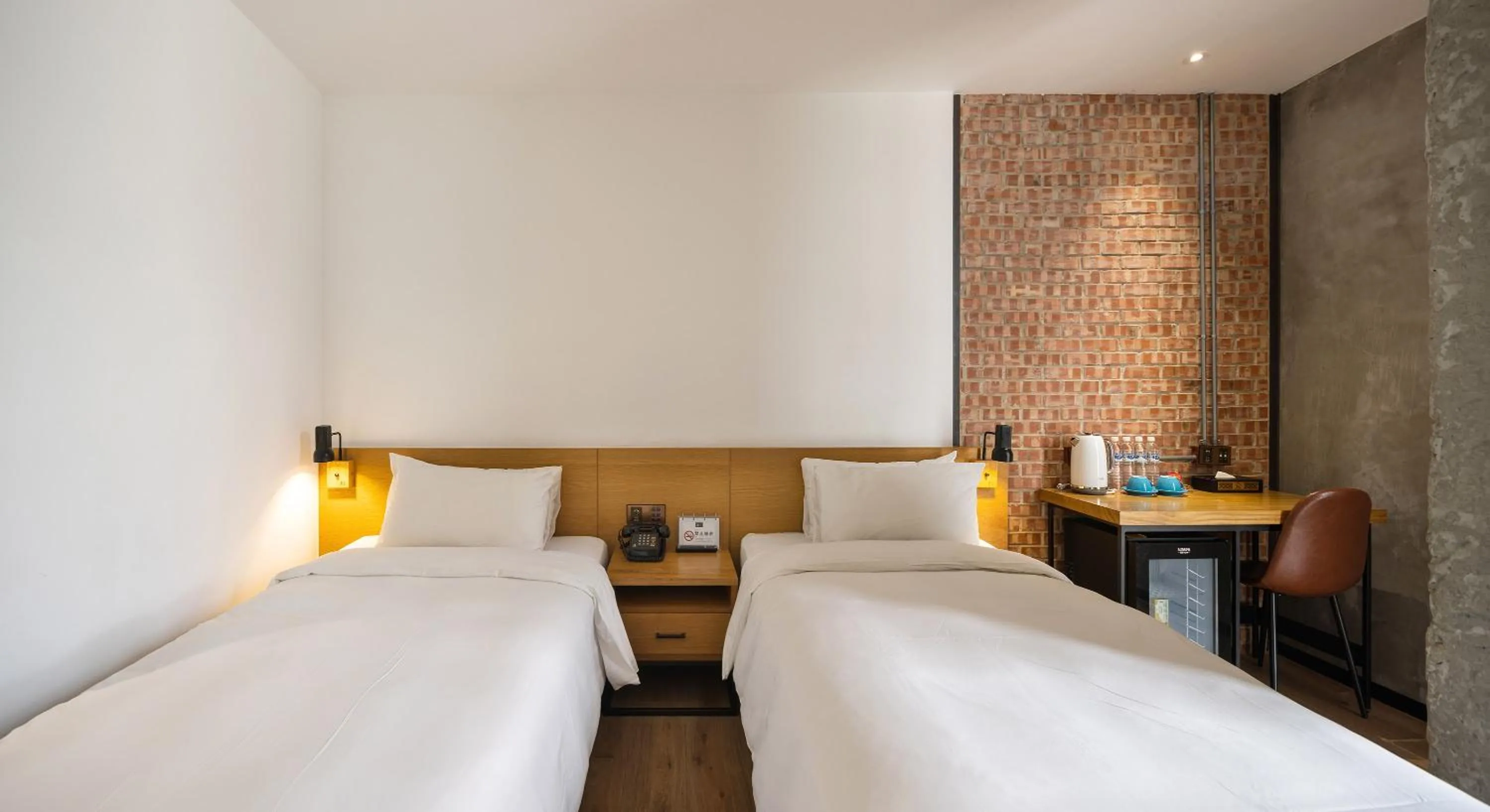 Bed in BlueSky Hotel