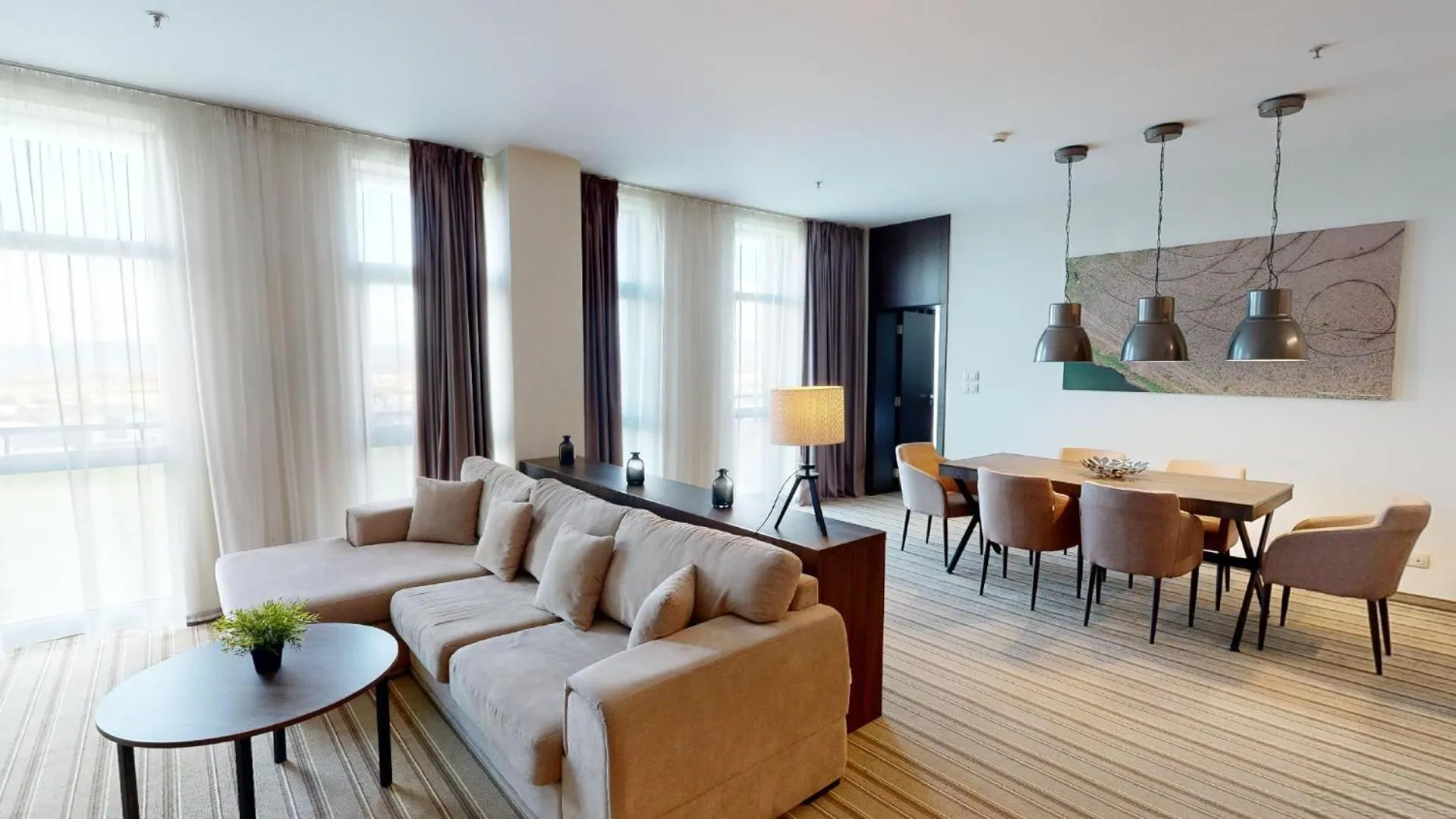 Living room in Premier Sofia Airport Hotel