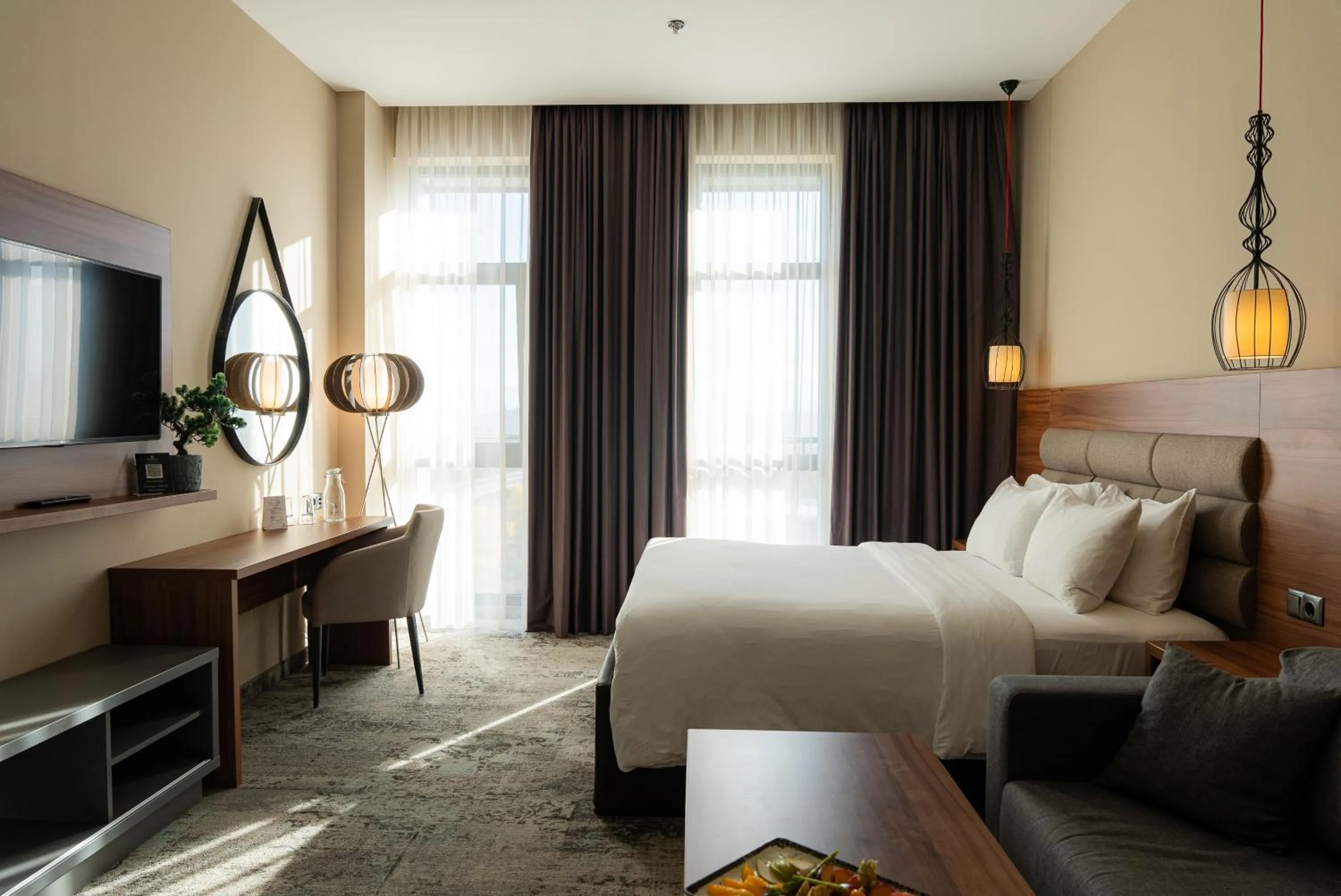 Communal lounge/ TV room in Premier Sofia Airport Hotel