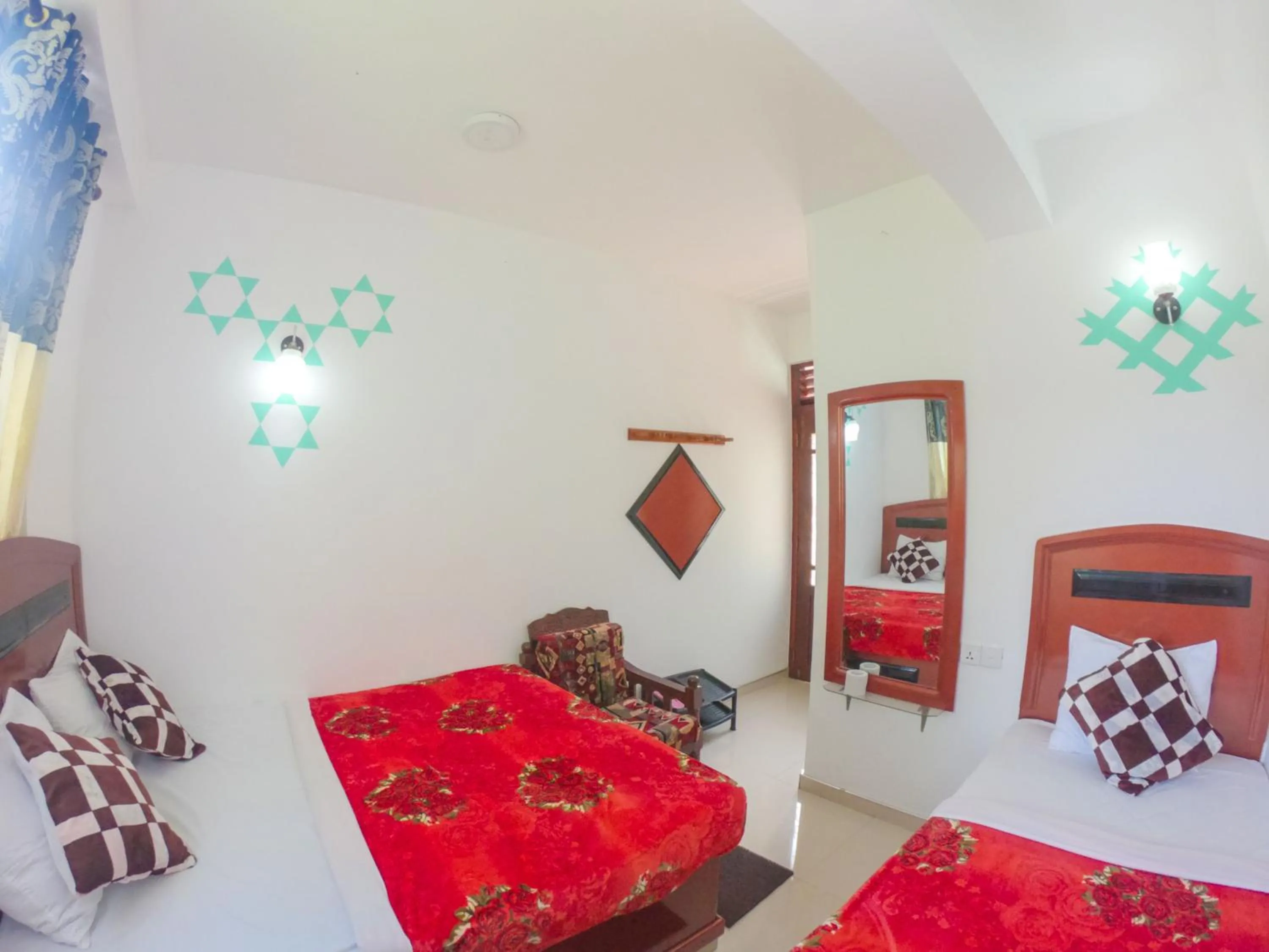 Seating area, Bed in Siumi Rest