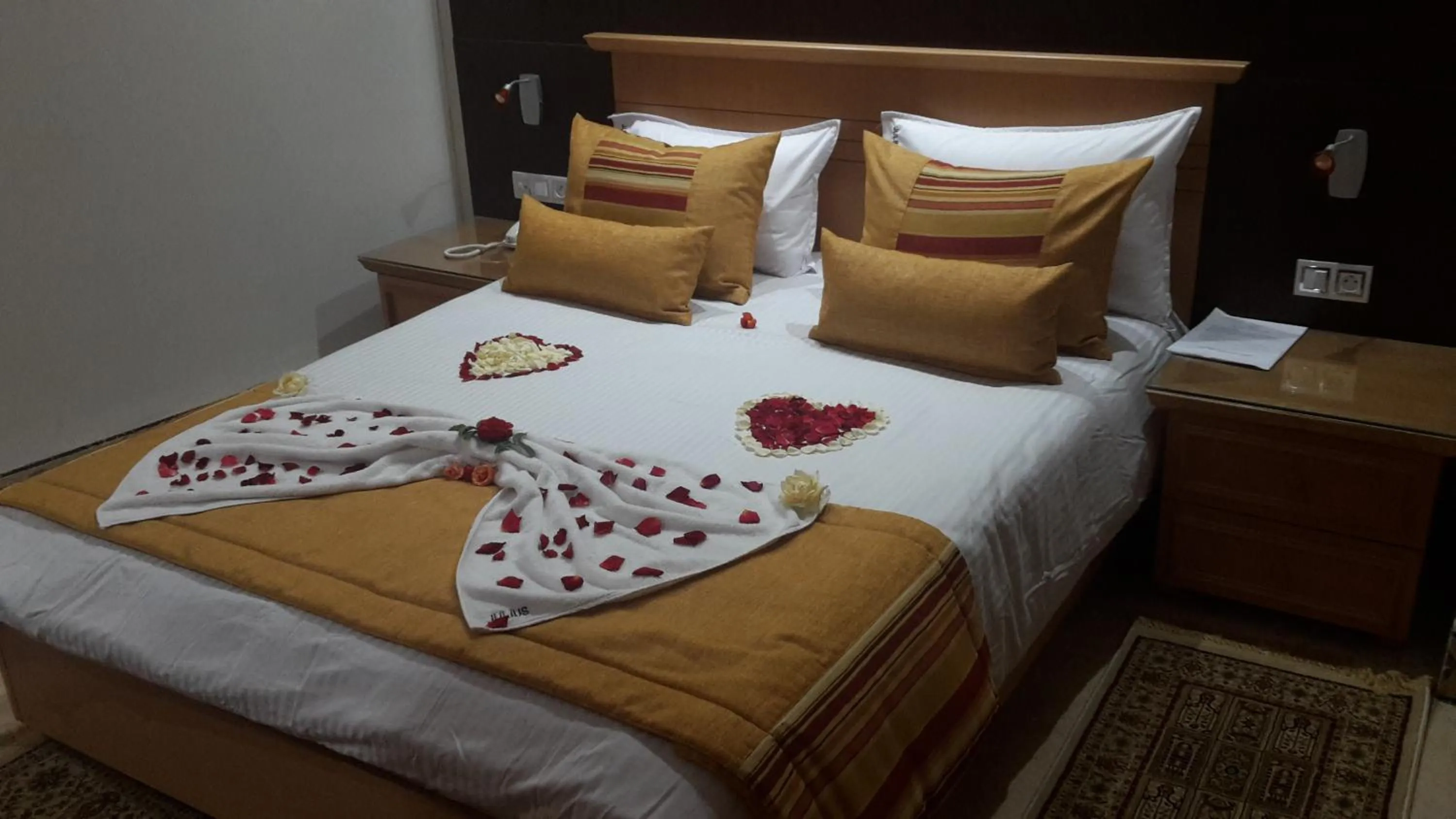 Decorative detail, Bed in Hotel Julius