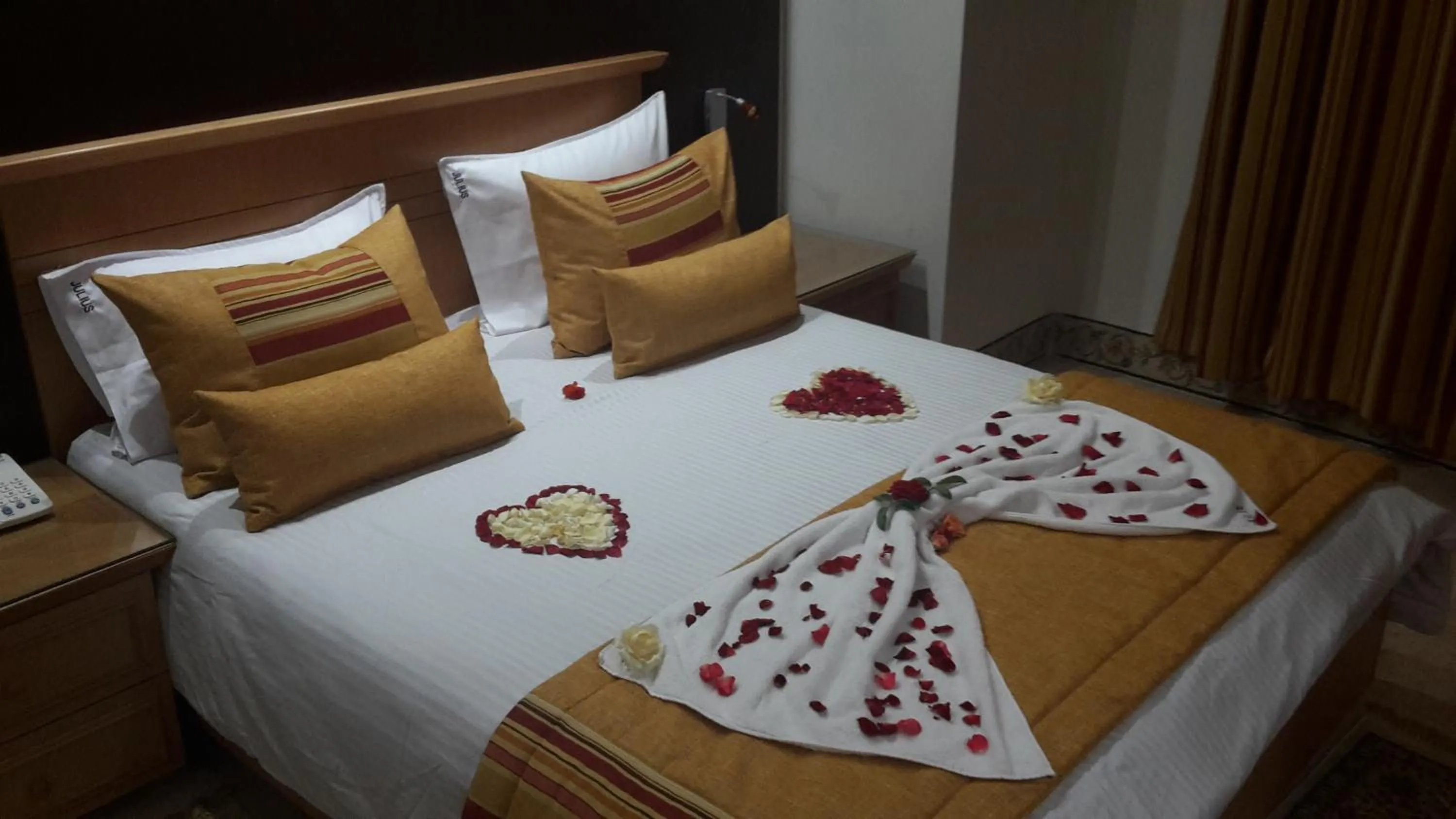 Decorative detail, Bed in Hotel Julius