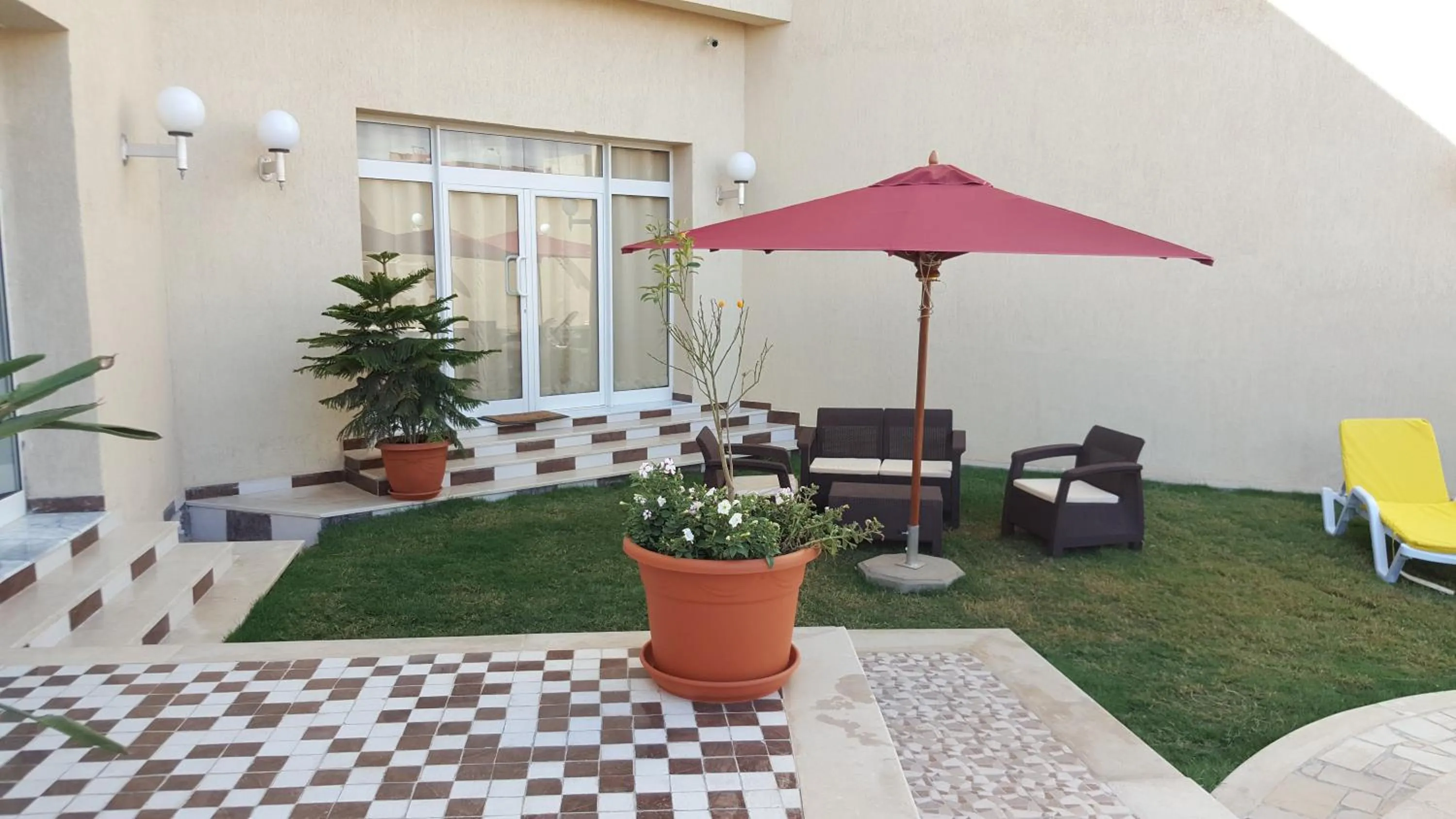 Patio in Hotel Julius