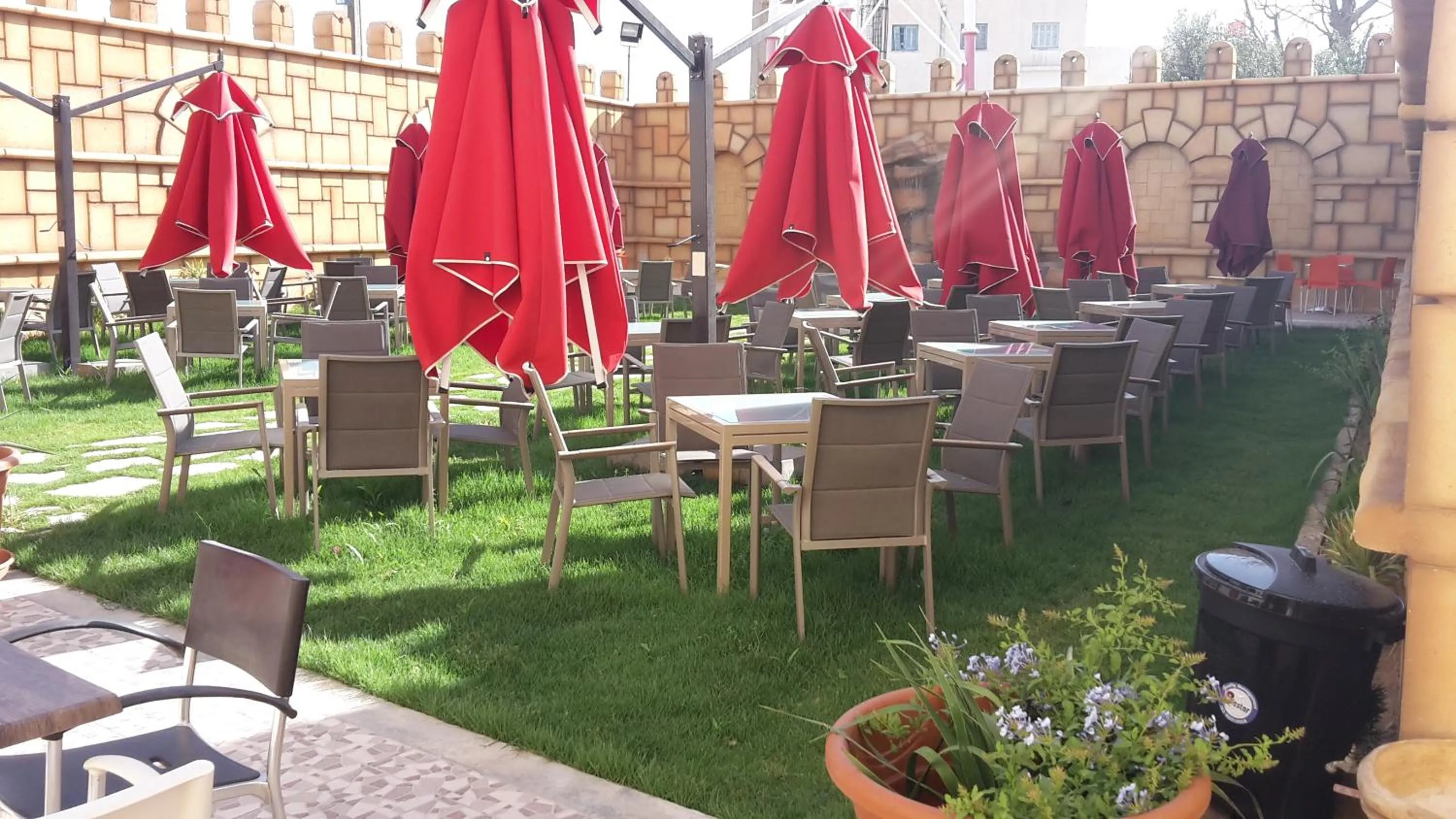 Patio in Hotel Julius