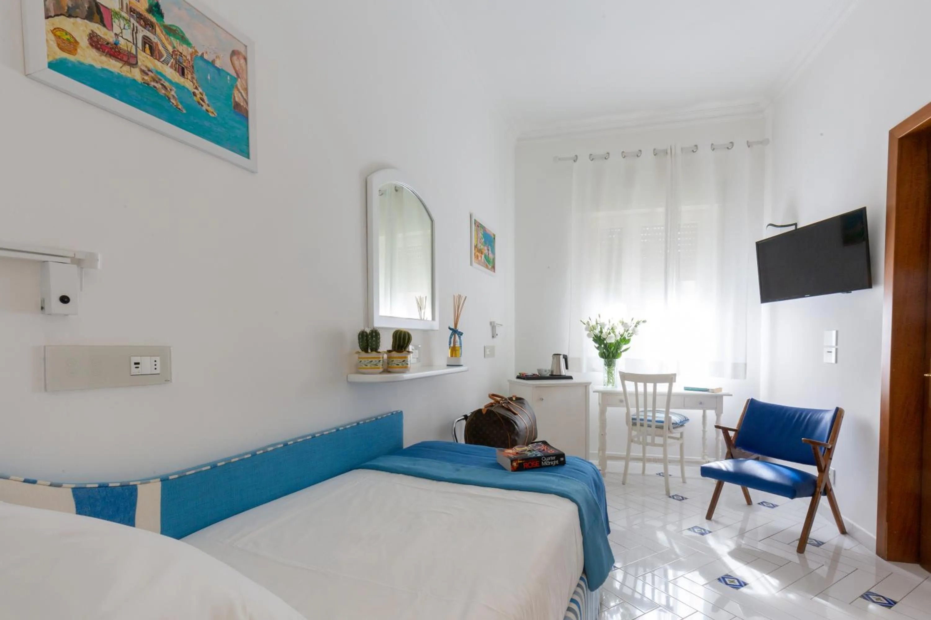 Bed in Hotel Villa Di Sorrento