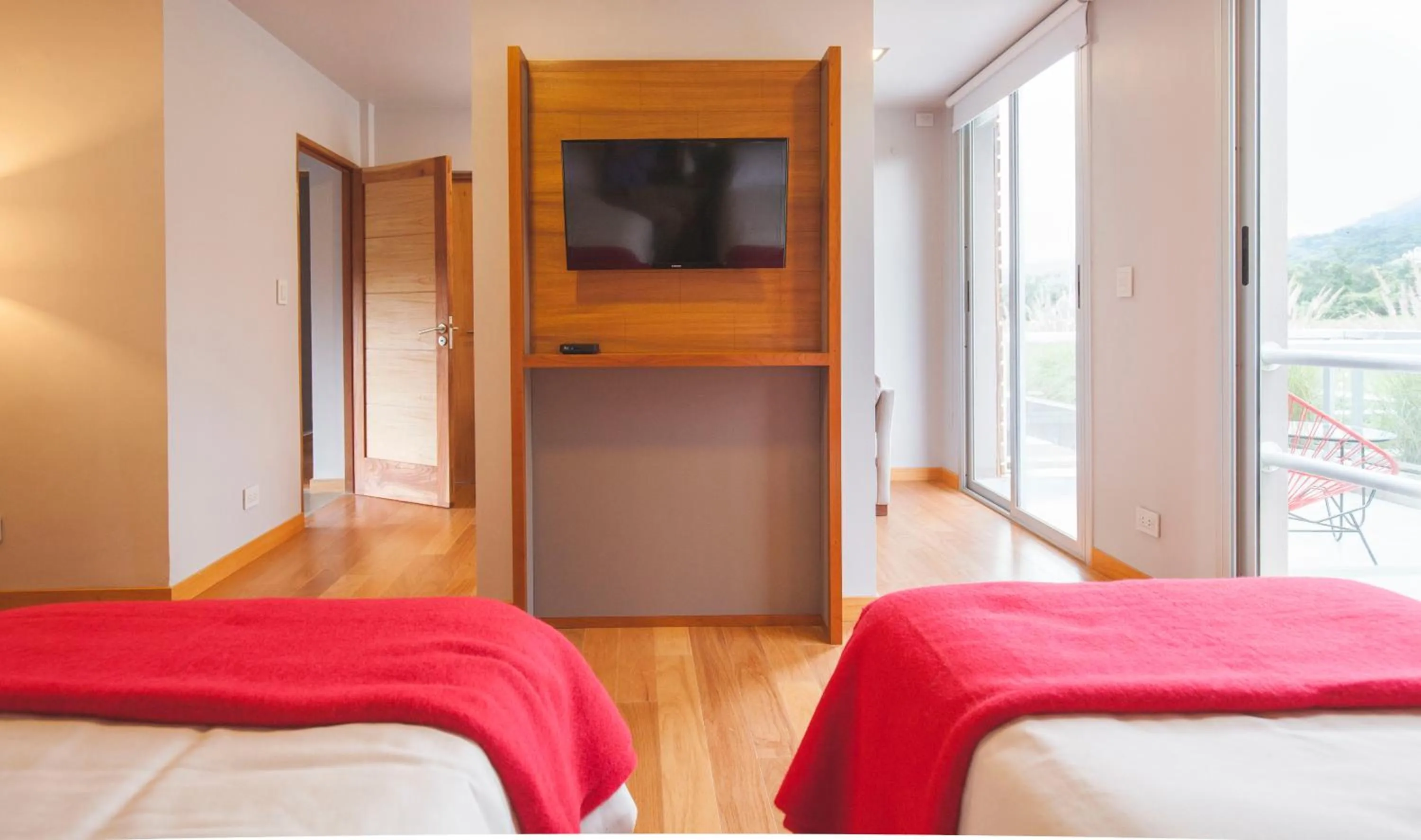 TV and multimedia, Bed in Amalinas Hotel