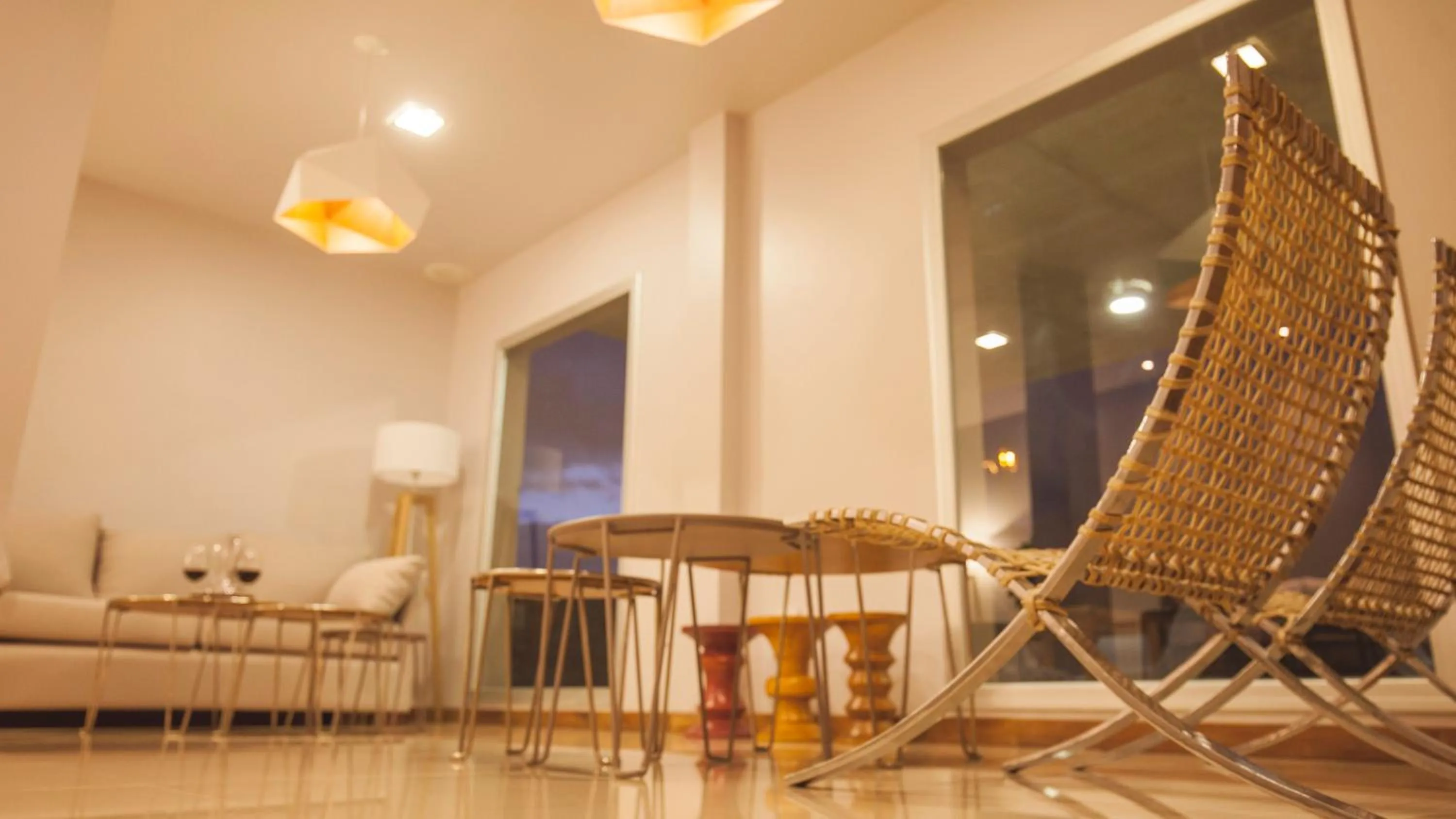 Seating area in Amalinas Hotel