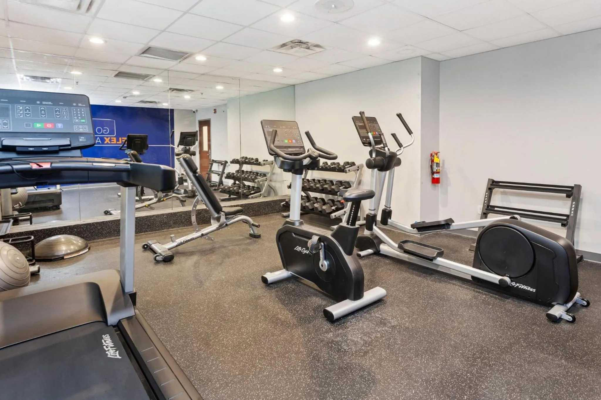 Fitness centre/facilities in Holiday Inn Express Hotel & Suites Youngstown - North Lima/Boardman by IHG