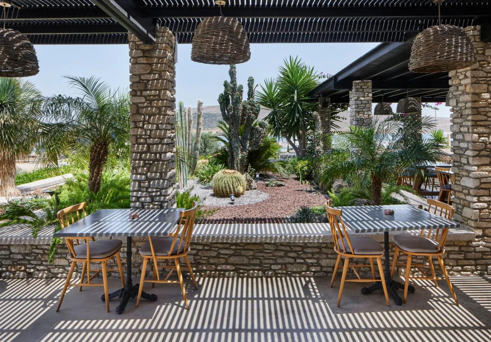 Patio in Alacatı Port Ladera Hotel - Adult Only