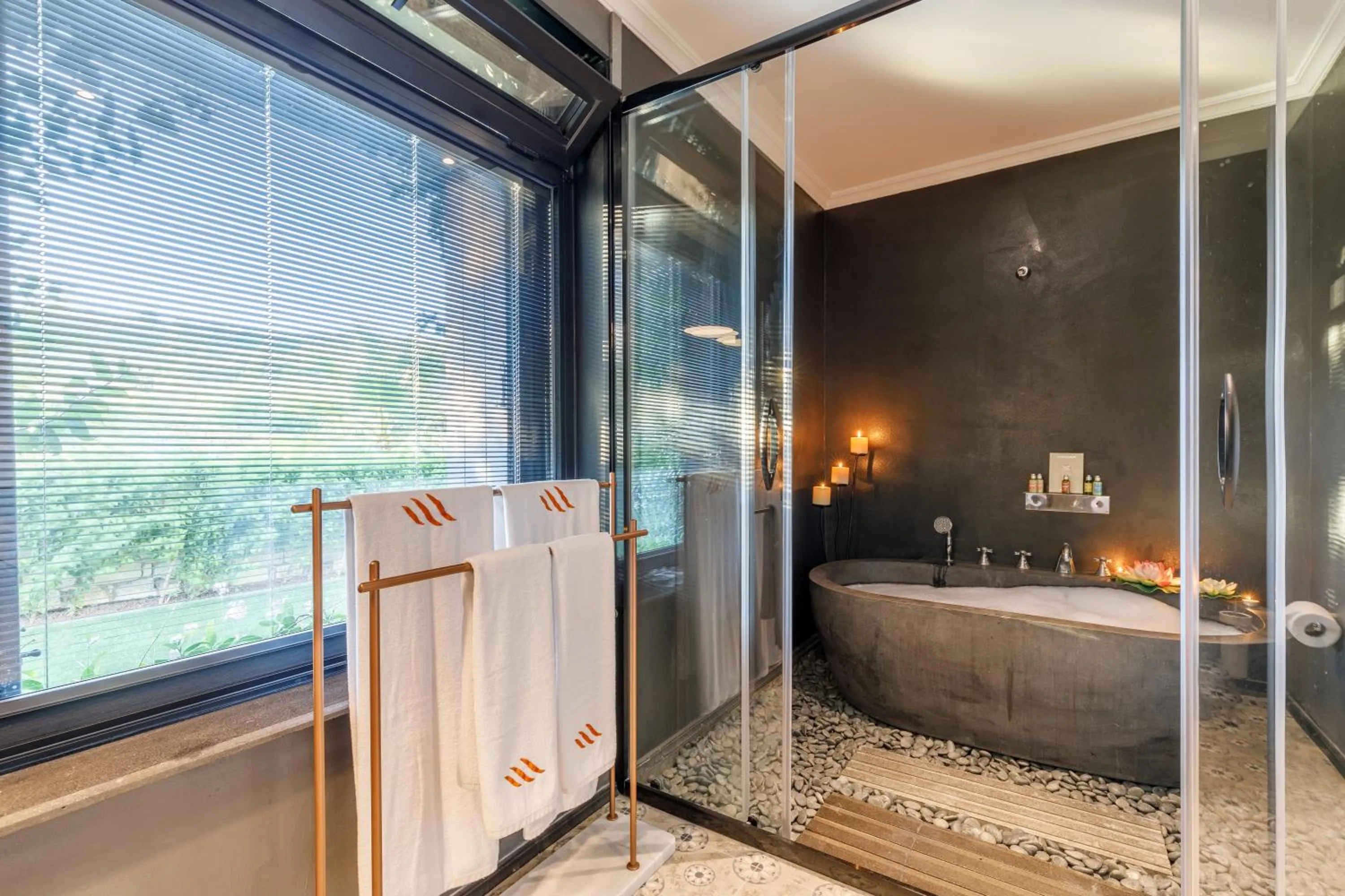 Shower in Alacatı Port Ladera Hotel - Adult Only