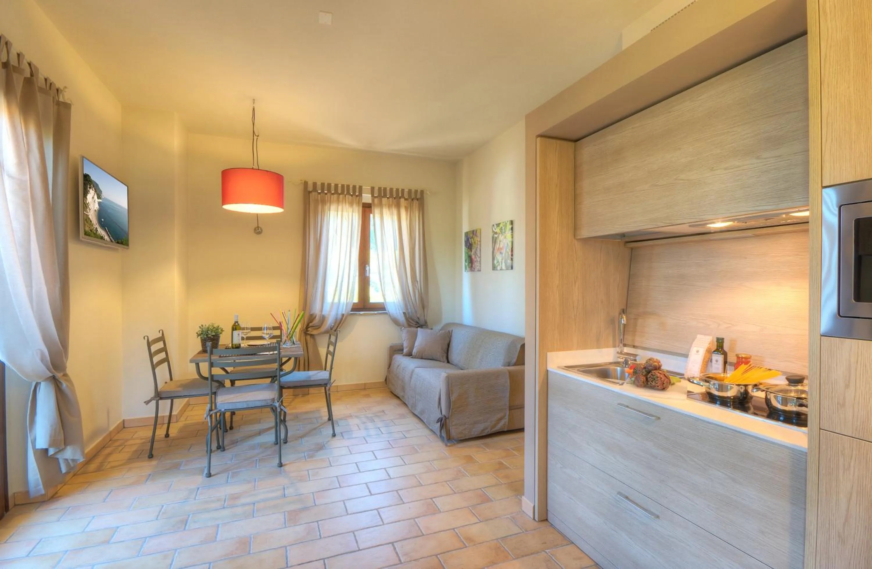 Kitchen or kitchenette in Villa Gens Camuria