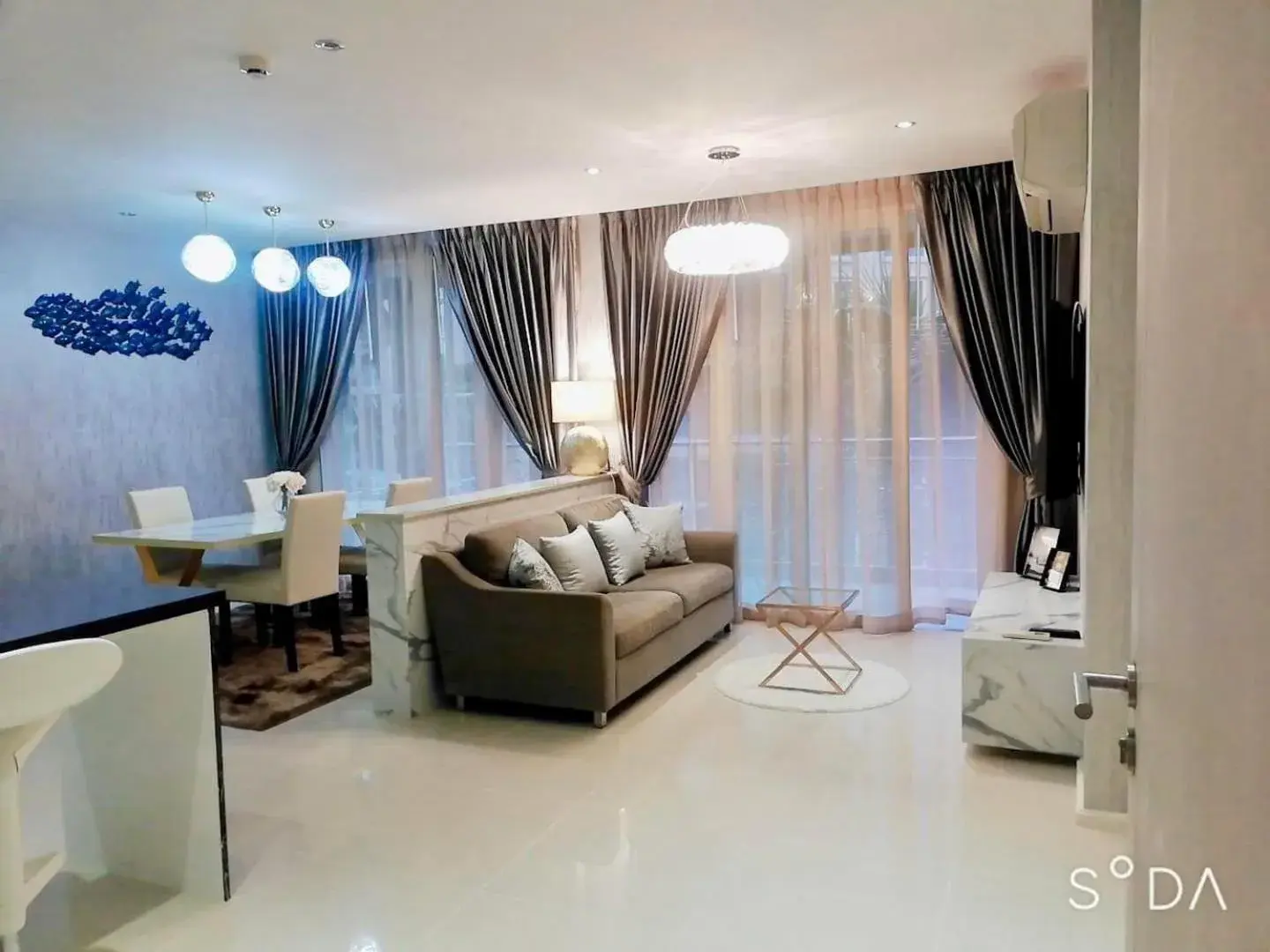 Two-Bedroom Apartment with Pool View in Atlantic Condo Resort Pattaya by Panisara Two-Bedroom Apartment with Pool View in Atlantic Condo Resort Pattaya by Panisara