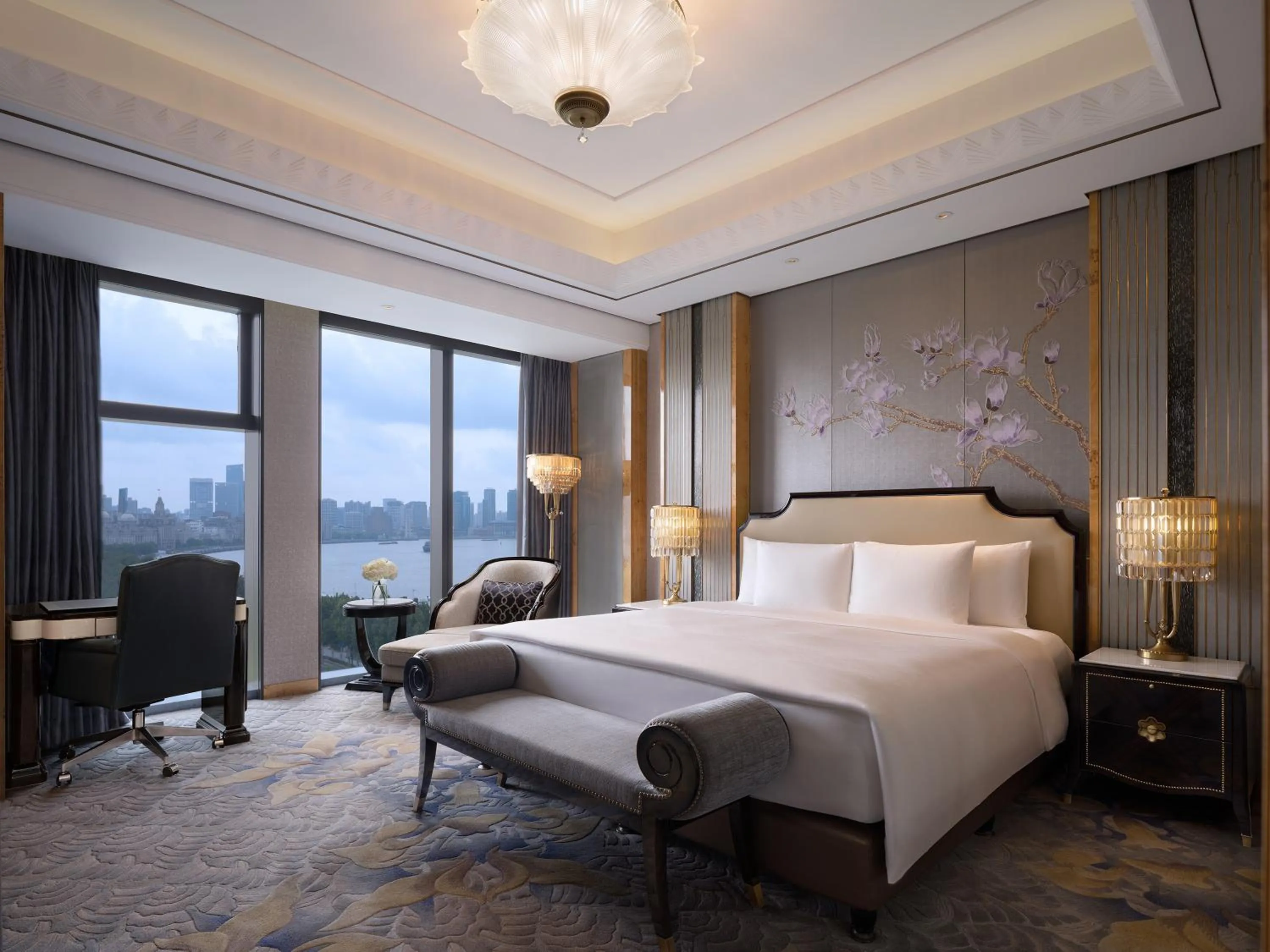 Bed in The St. Regis on the Bund, Shanghai