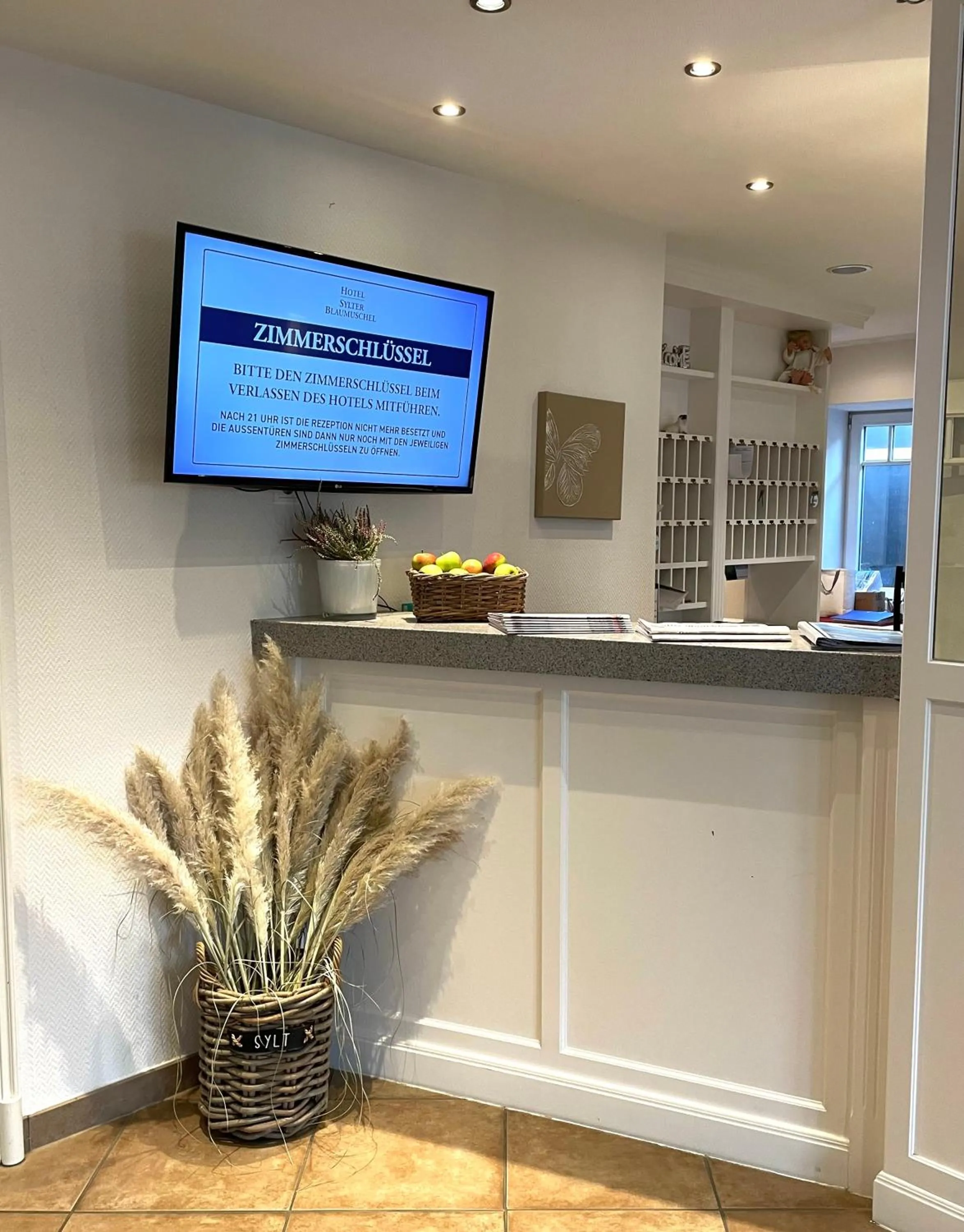 Lobby or reception in Hotel Sylter Blaumuschel