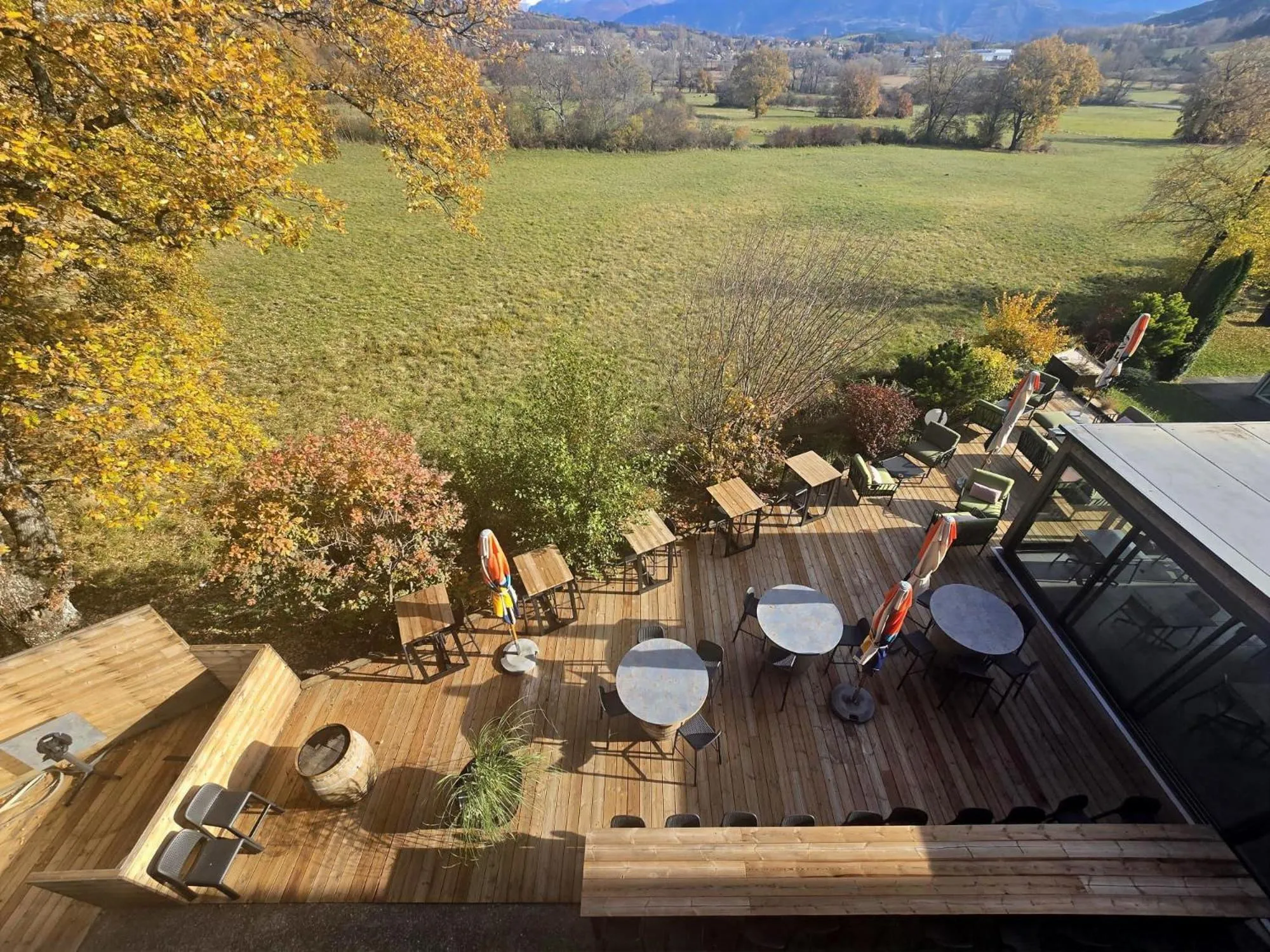 Patio in Ax Hôtel Spa & Restaurant
