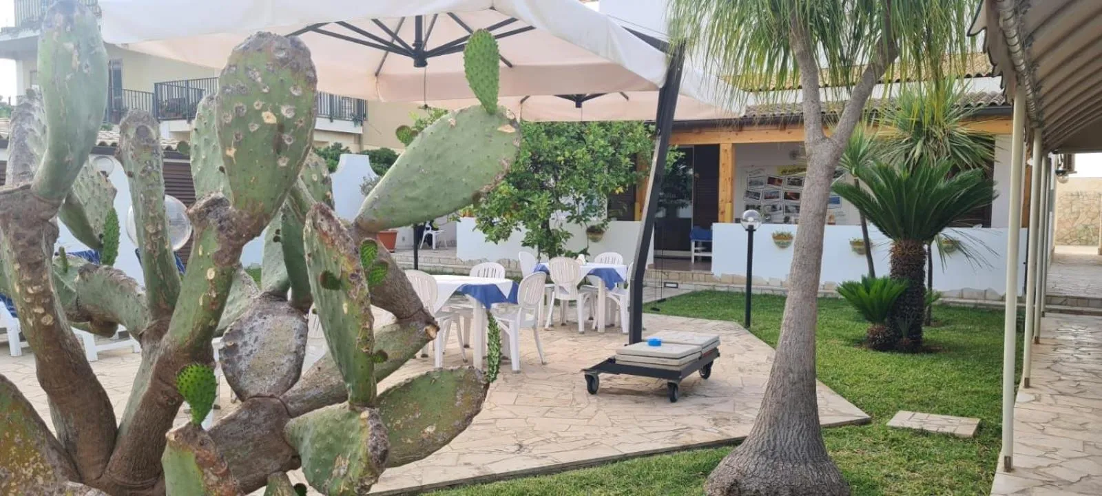 Garden view in Mare e Sole Villa Urso