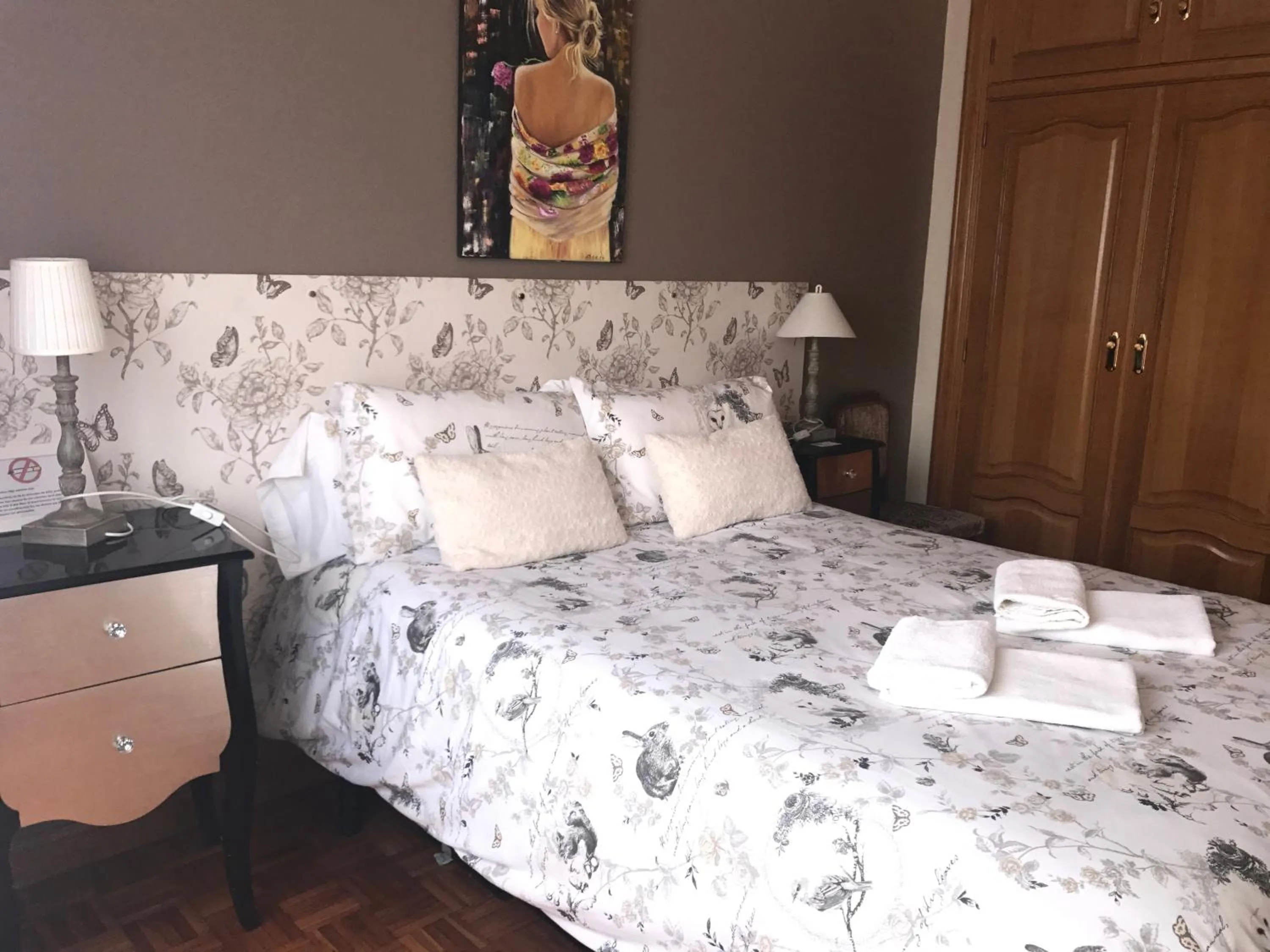 Bed in Alojamientos Olga