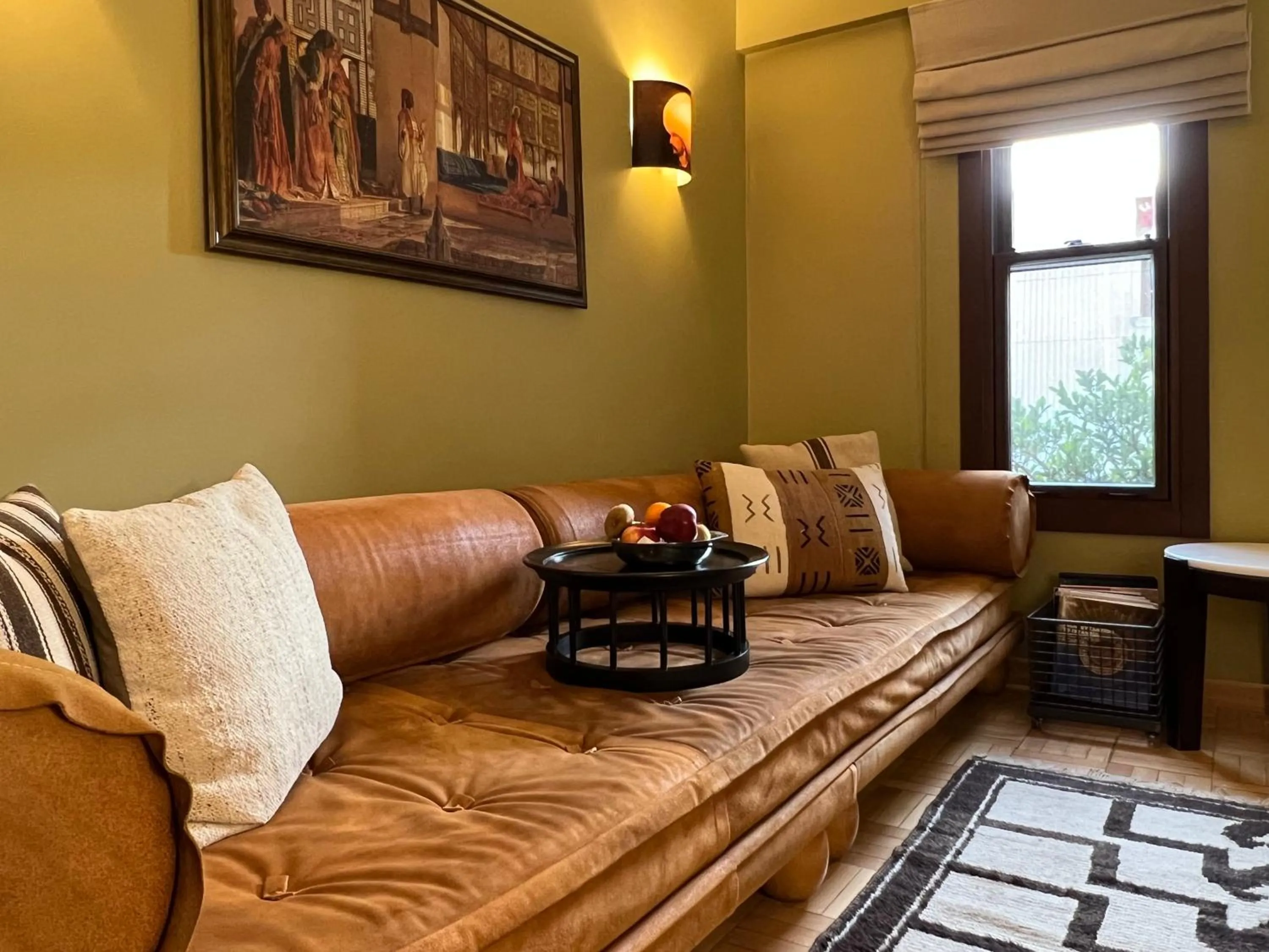 Seating area in Hotel Ibrahim Pasha