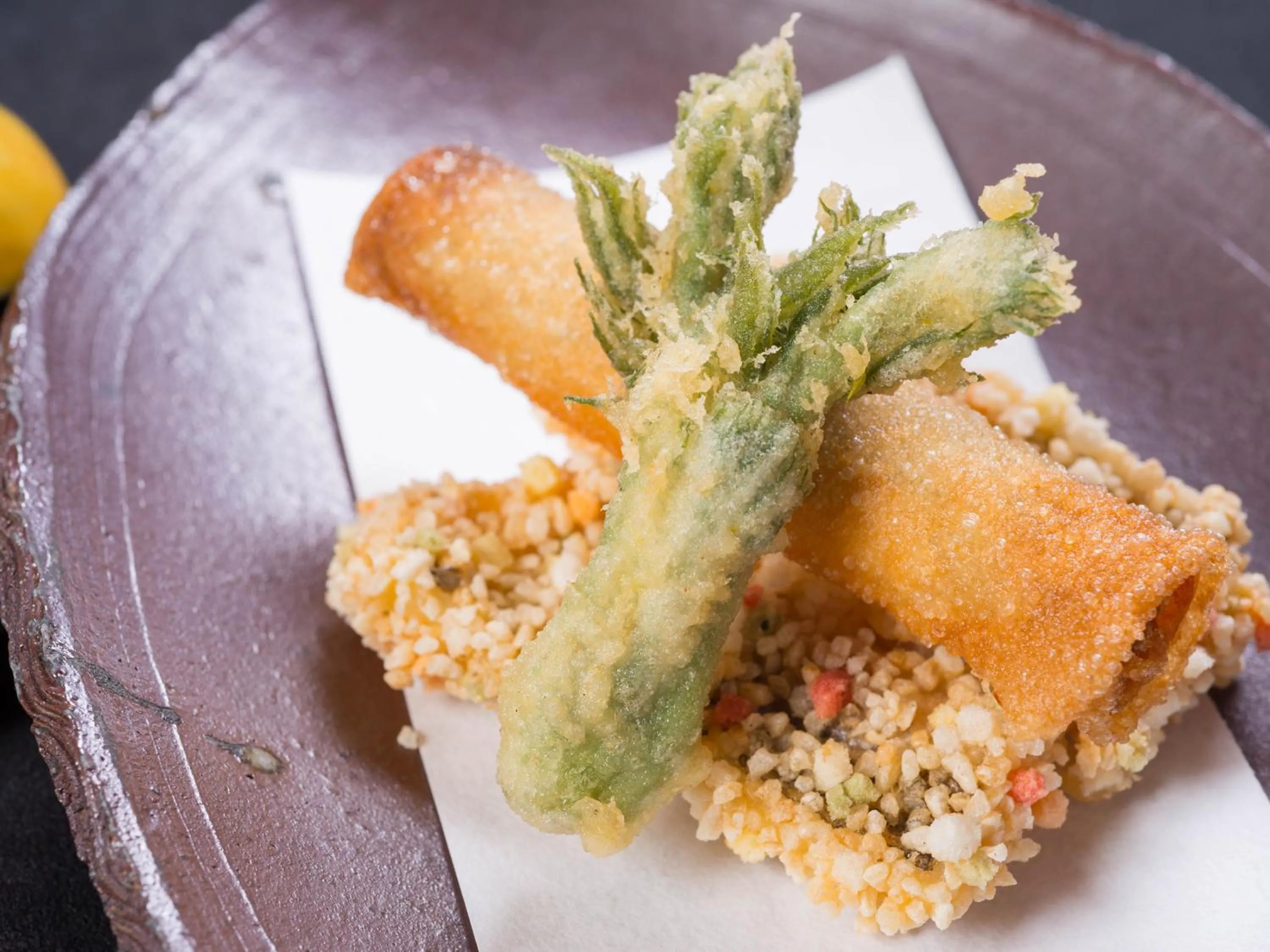Food close-up in Kappo Ryokan Shiroyama