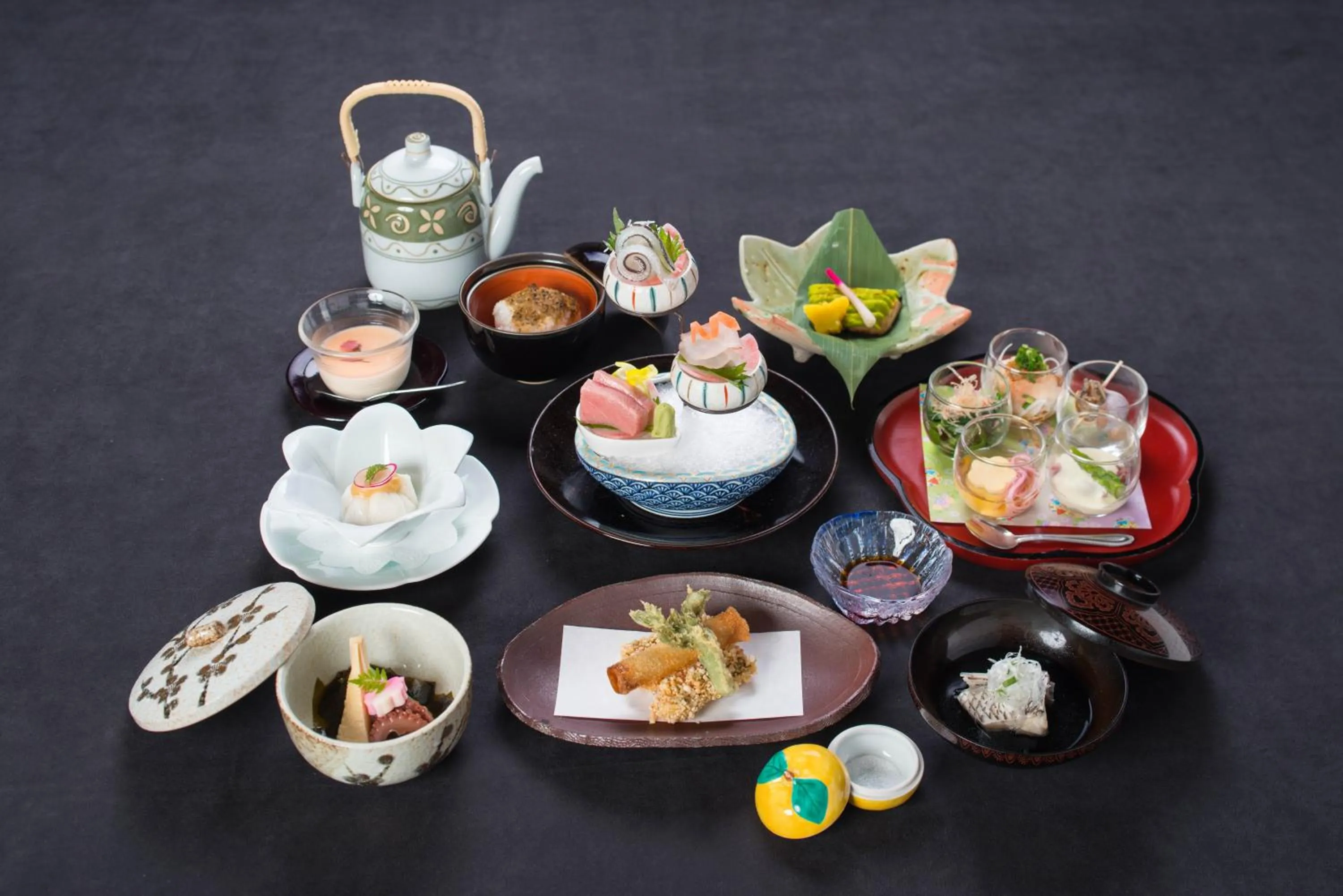 Food in Kappo Ryokan Shiroyama