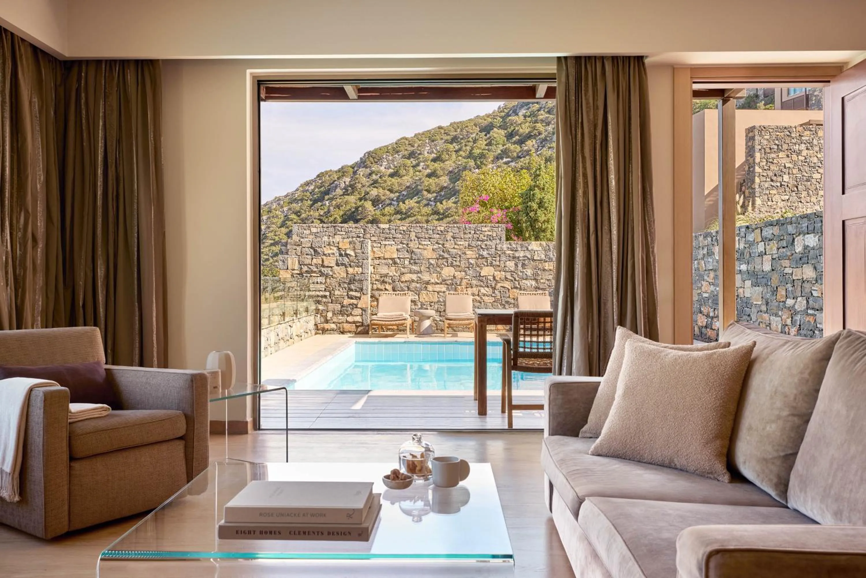 Living room in Daios Cove