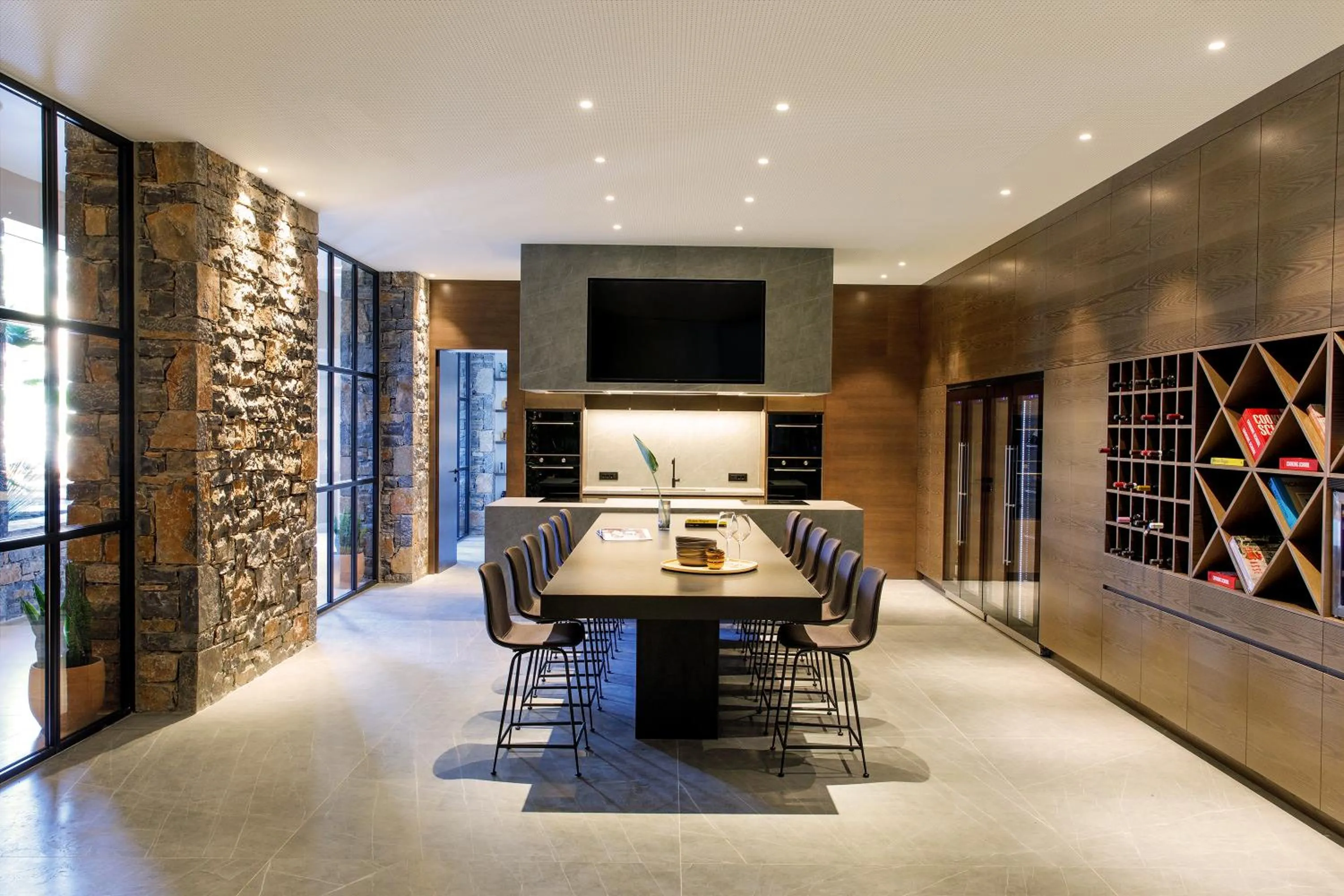 Dining area in Daios Cove