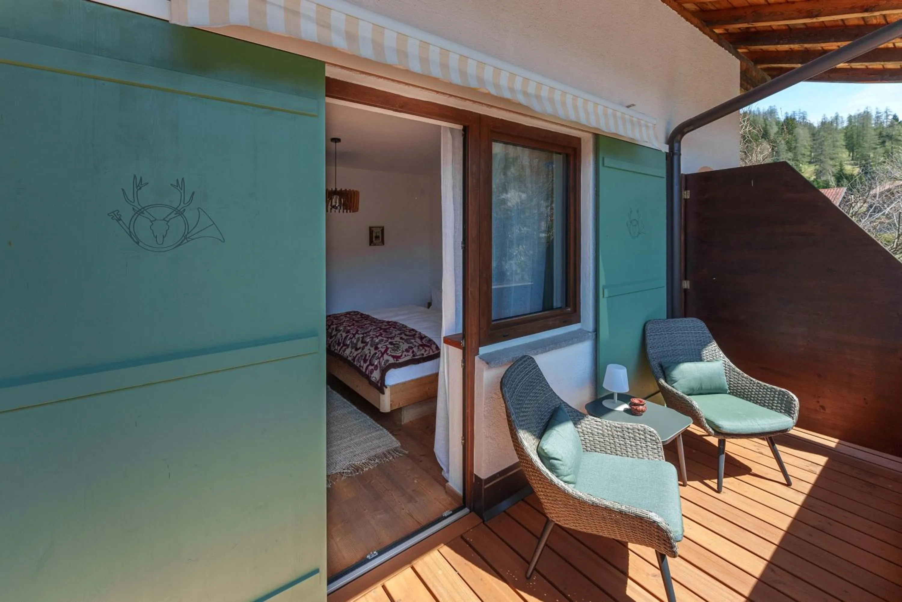 Balcony/Terrace in Das Halali - dein kleines Hotel an der Zugspitze