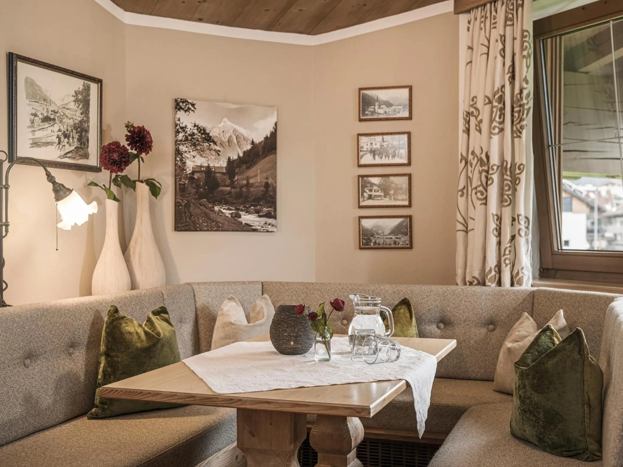 Seating area in Apparthotel "Landhaus Veronika"