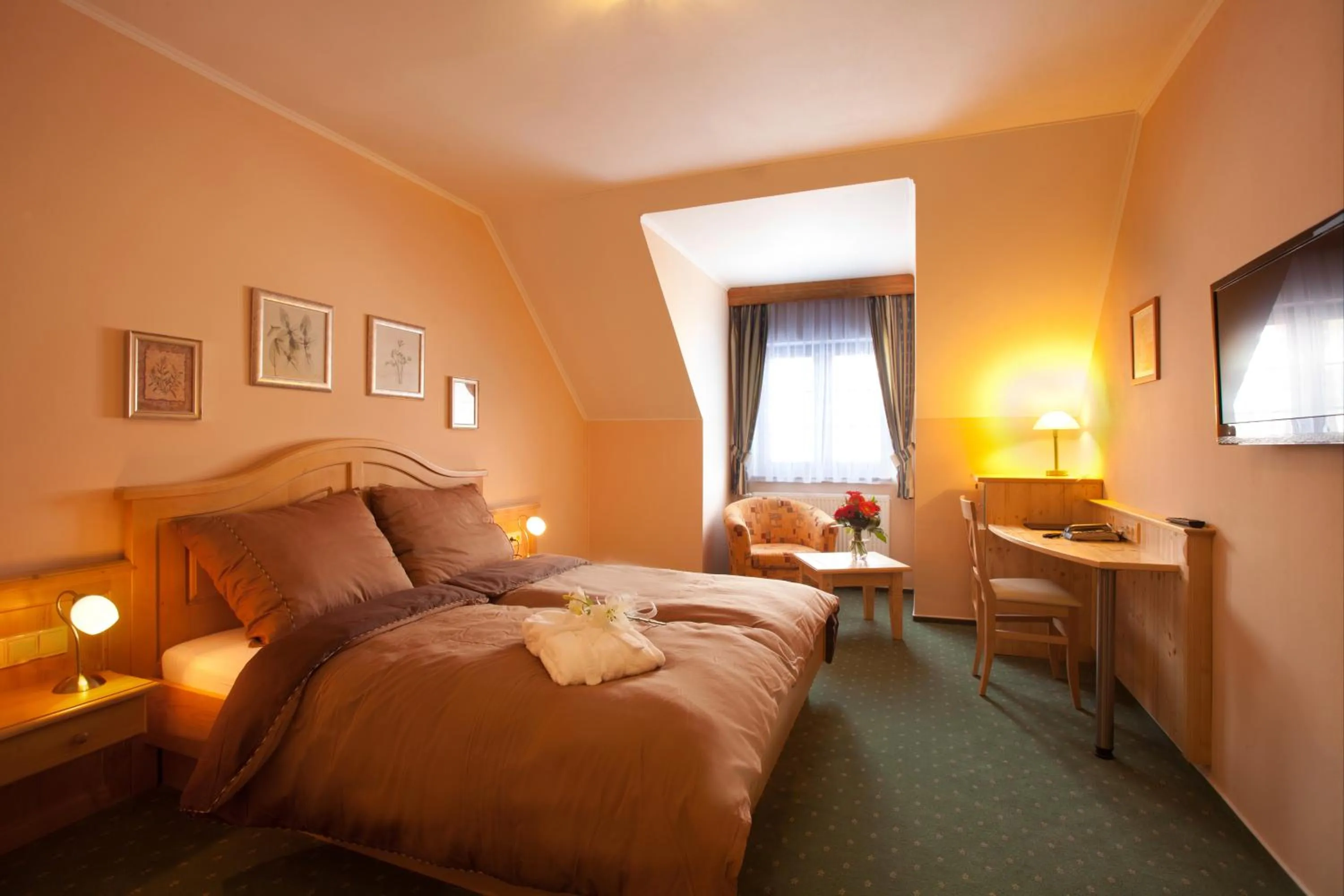 Bed in Wellness Hotel Zlatá Lípa