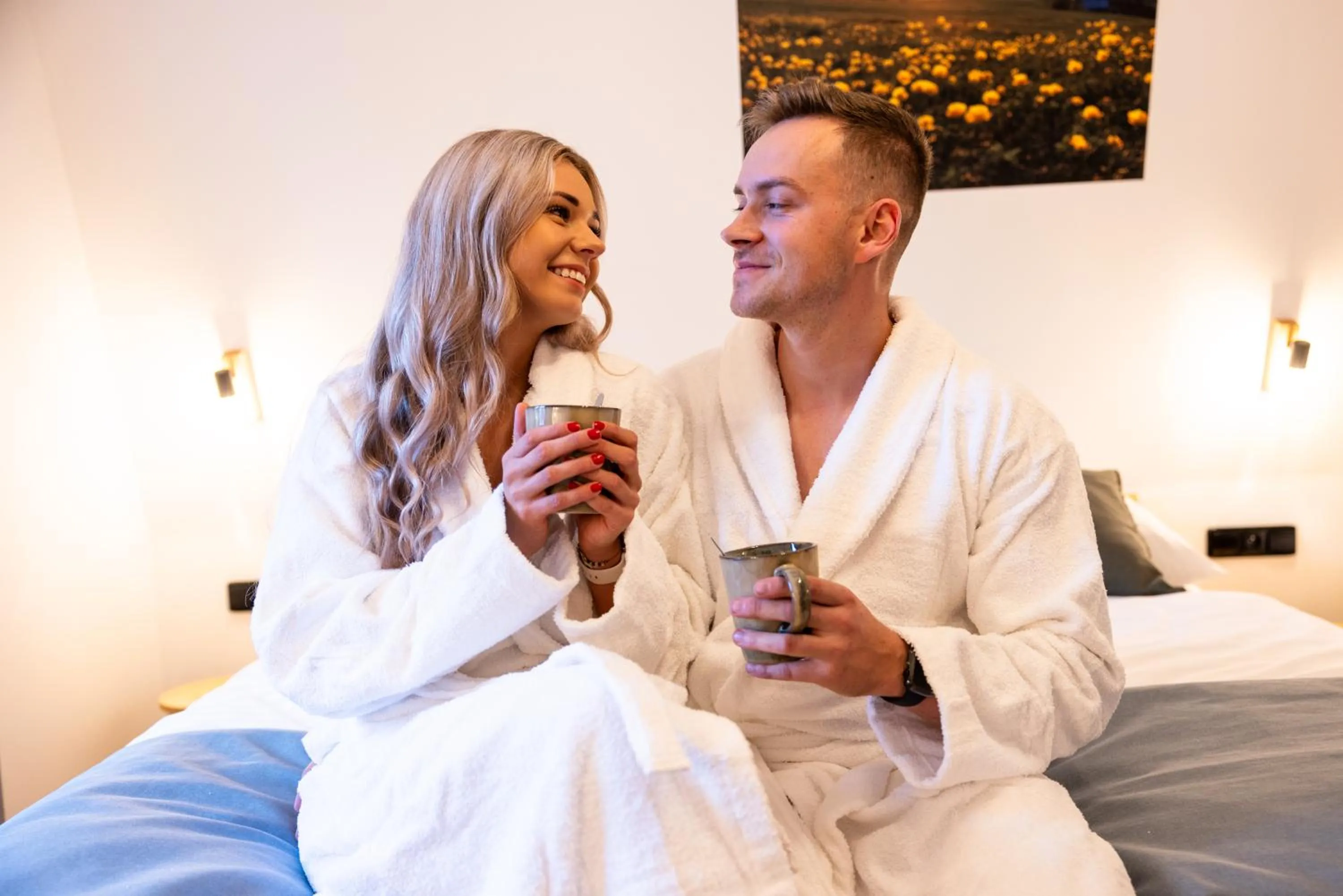 Bed in Hotel Rehavital