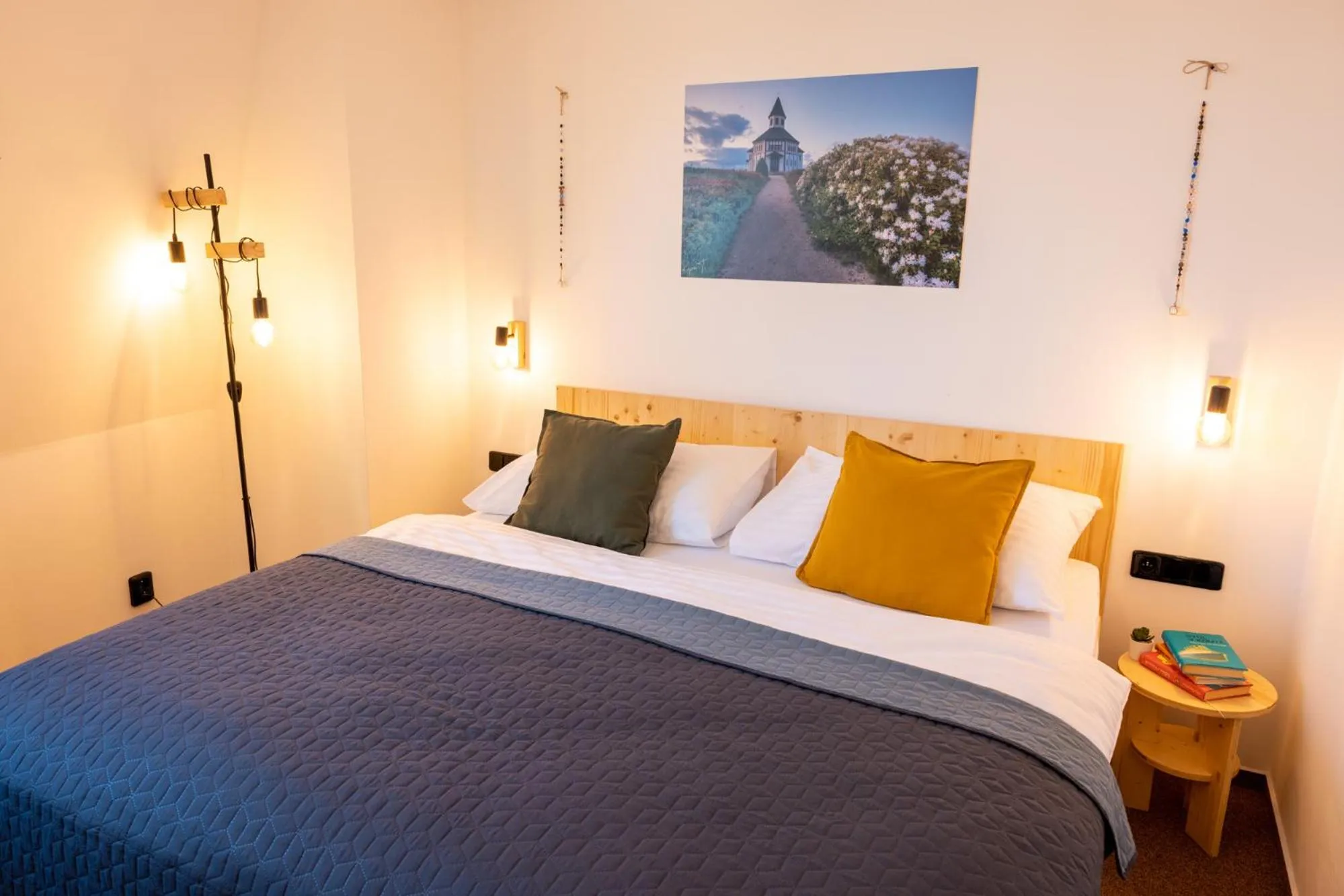 Bed in Hotel Rehavital