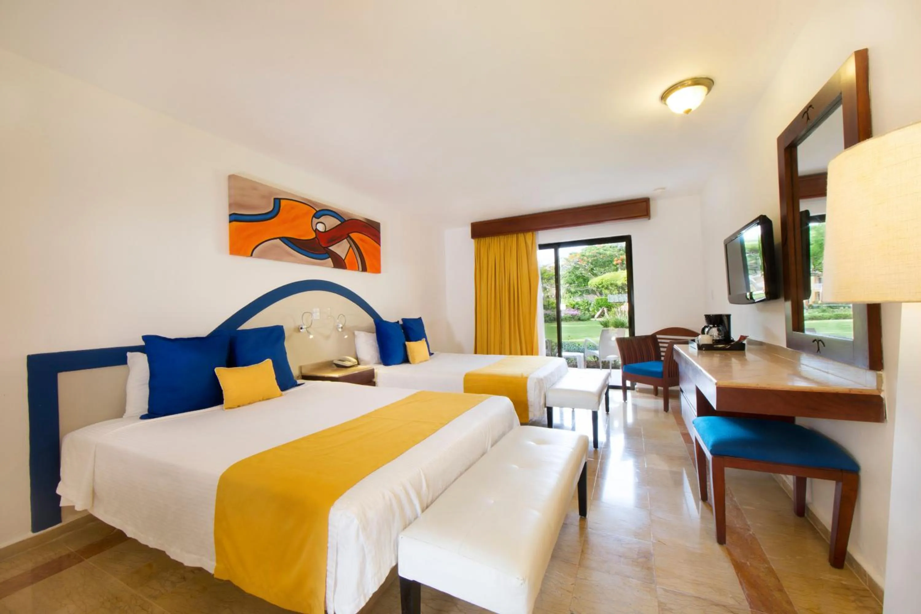 Bedroom, Bed in Viva Dominicus Palace by Wyndham, A Trademark All Inclusive