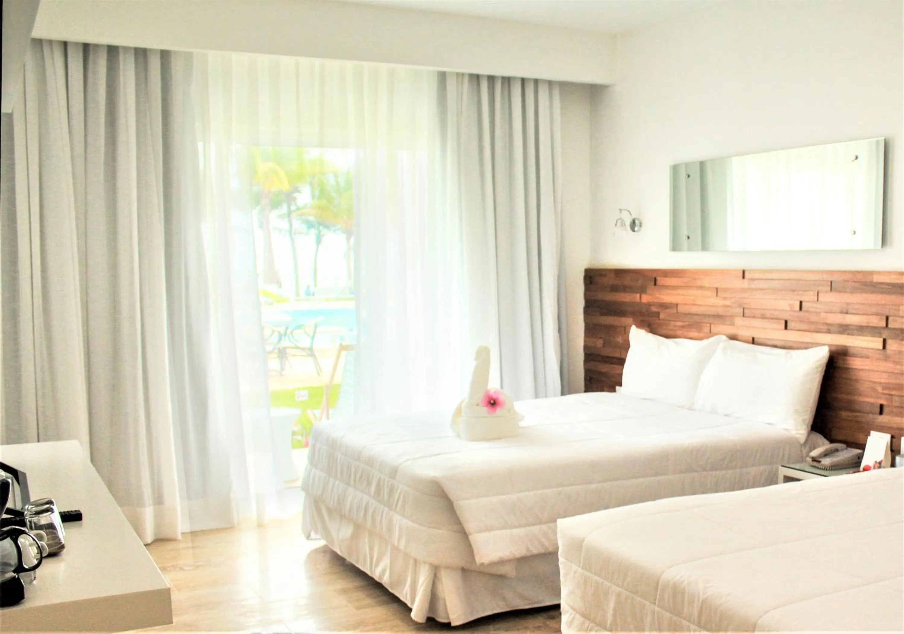 Bedroom, Bed in Viva Tangerine by Wyndham, A Trademark All Inclusive