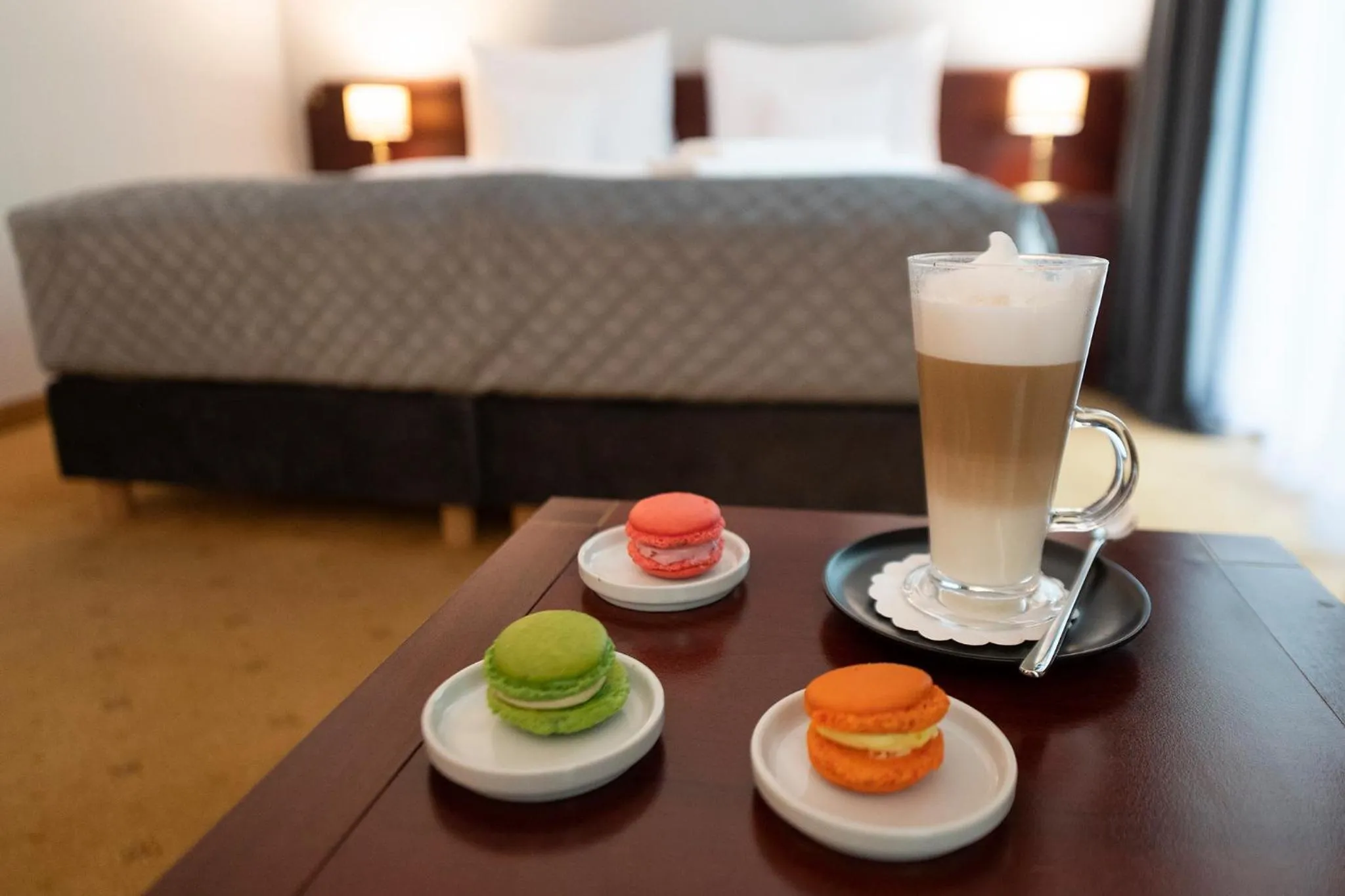 Coffee/tea facilities, Bed in Hotel Mościcki
