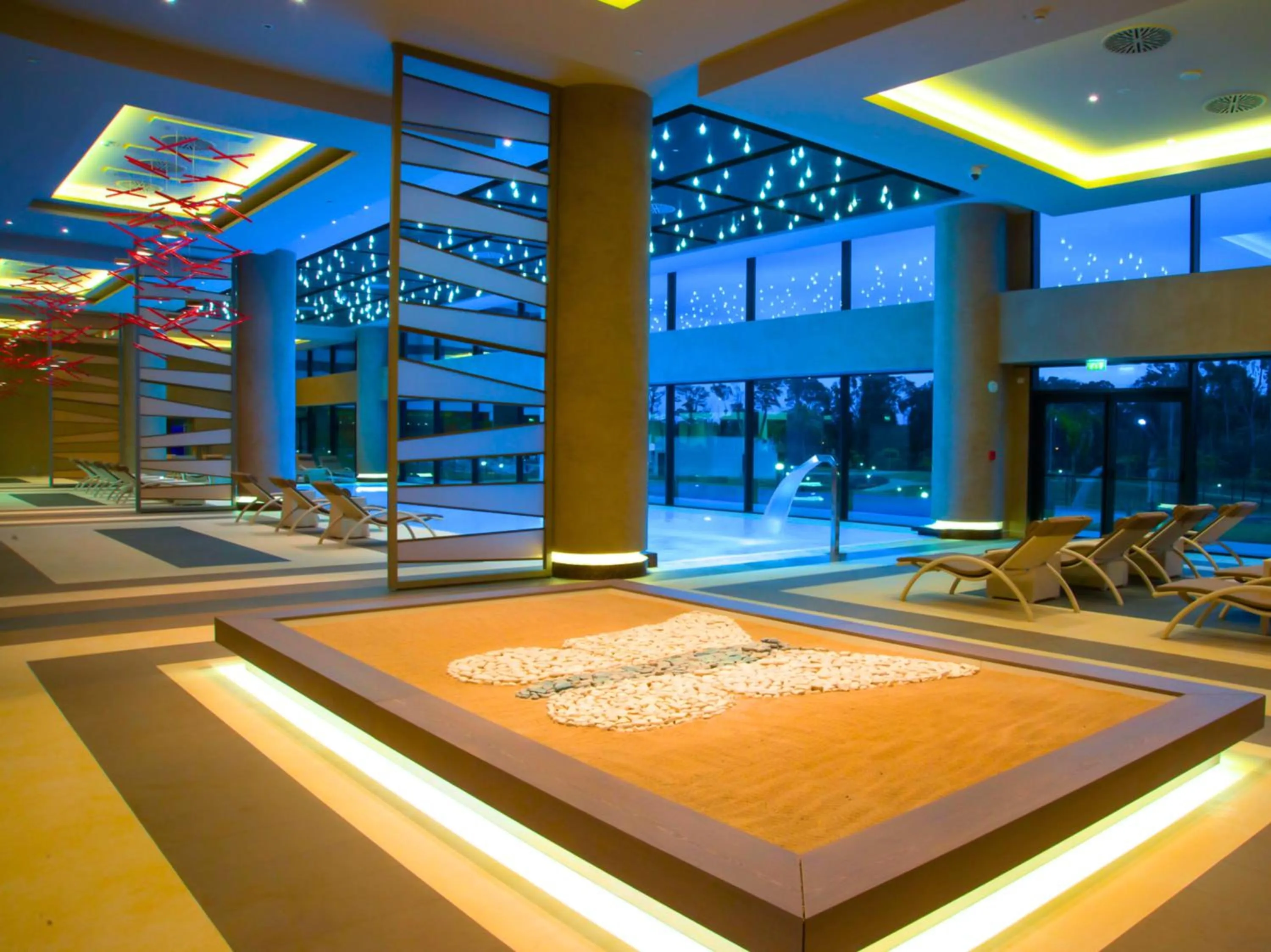 Pool view in Grand Hotel Djibloho