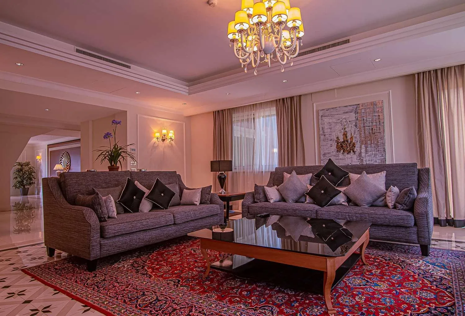 Living room in Grand Hotel Djibloho