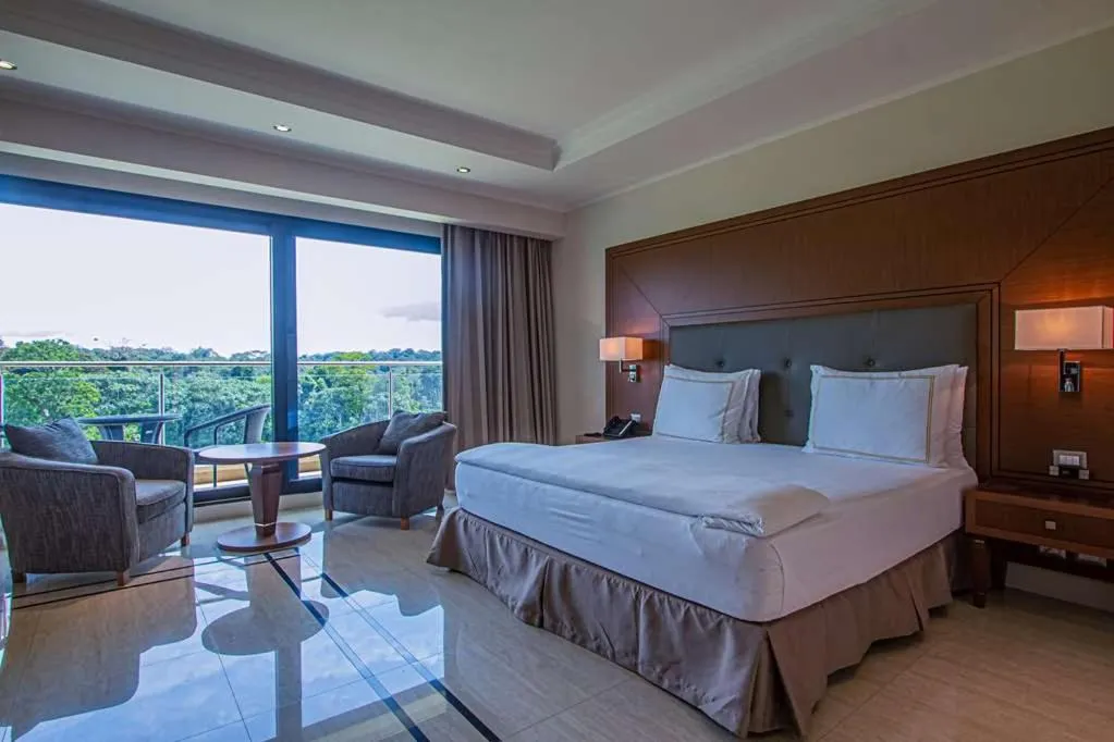 Bed in Grand Hotel Djibloho