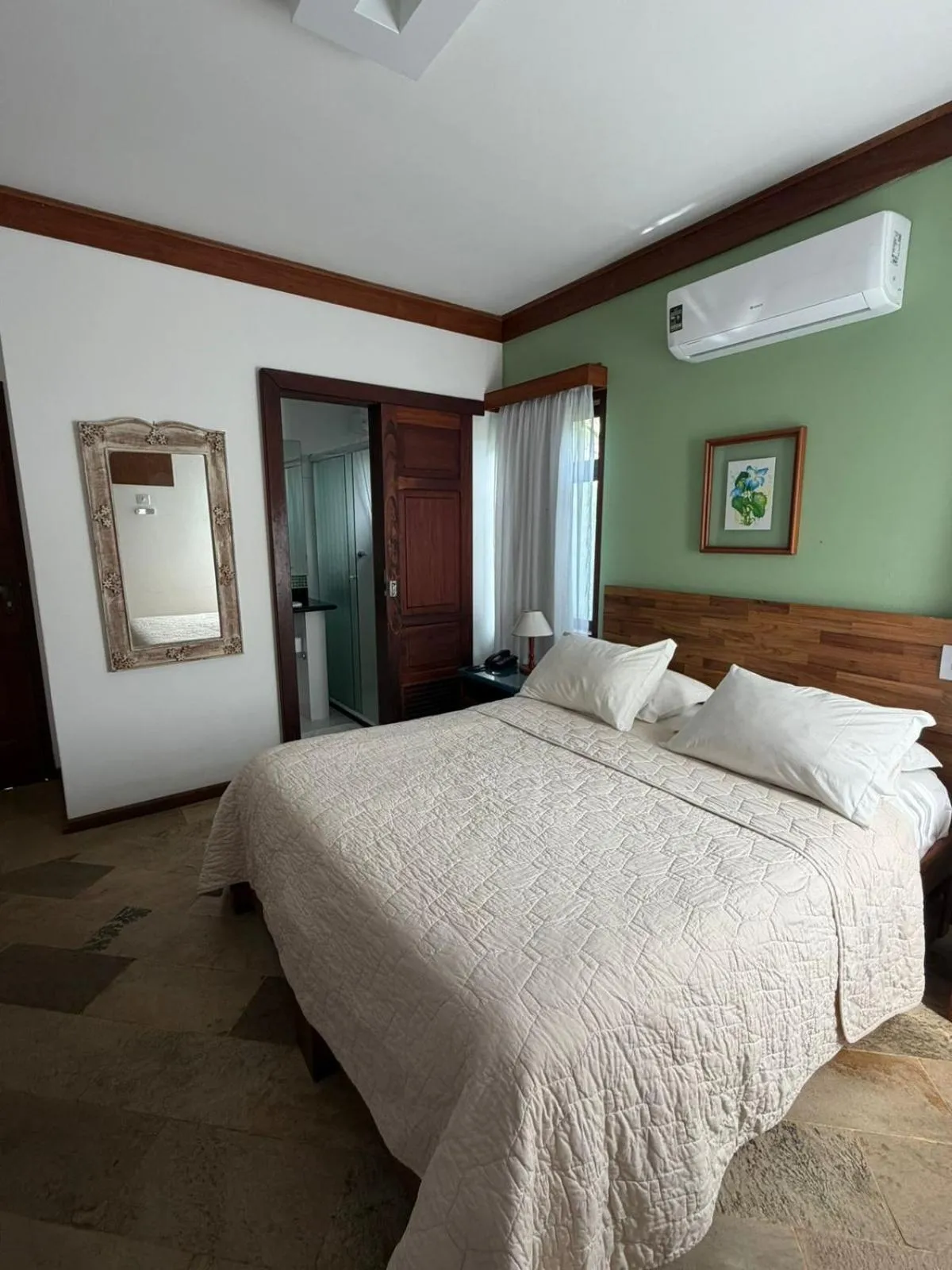 Bed in Pousada Paisagem