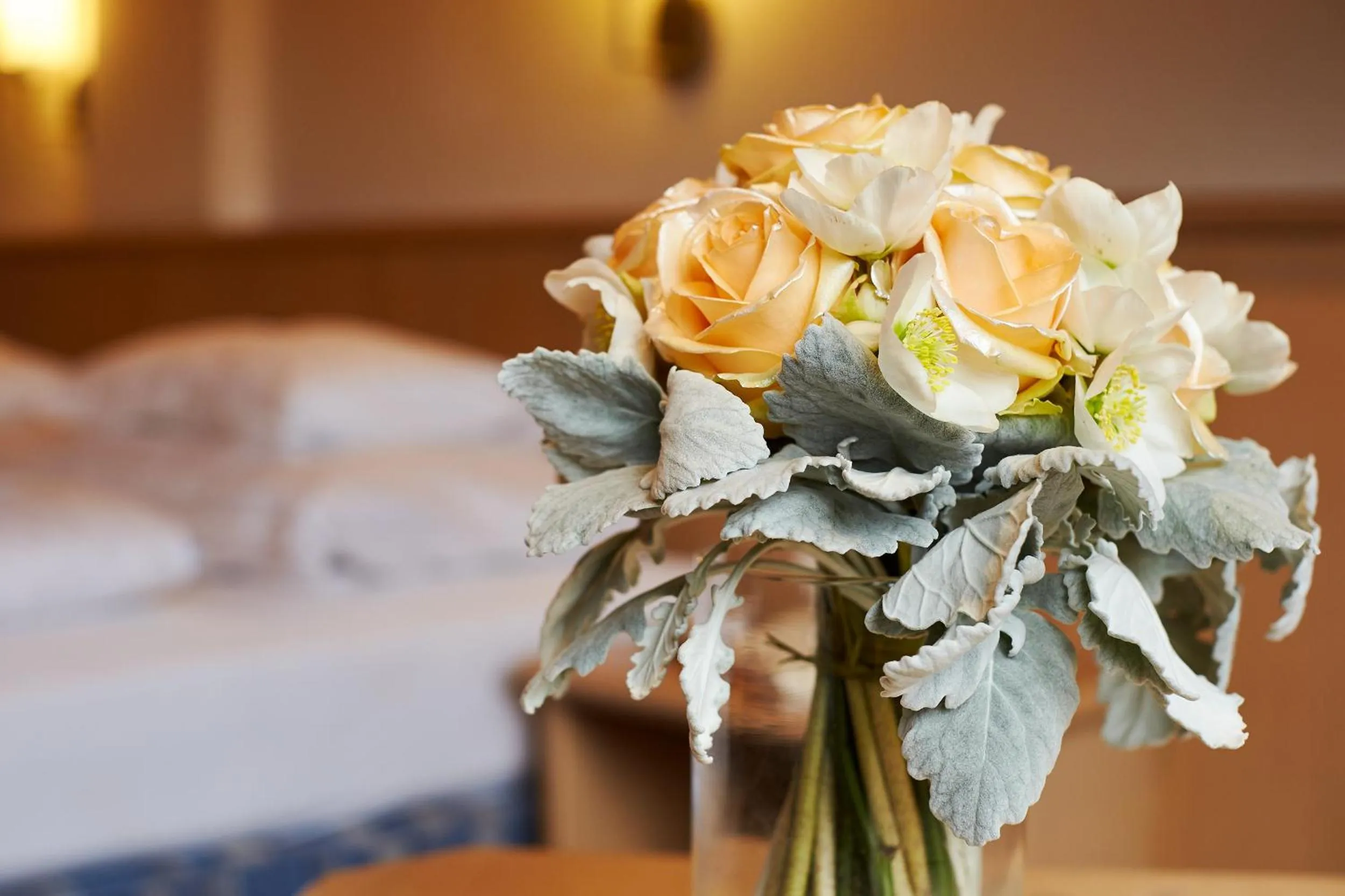 Decorative detail, Bed in Seiblishof Superior Hotel Ischgl