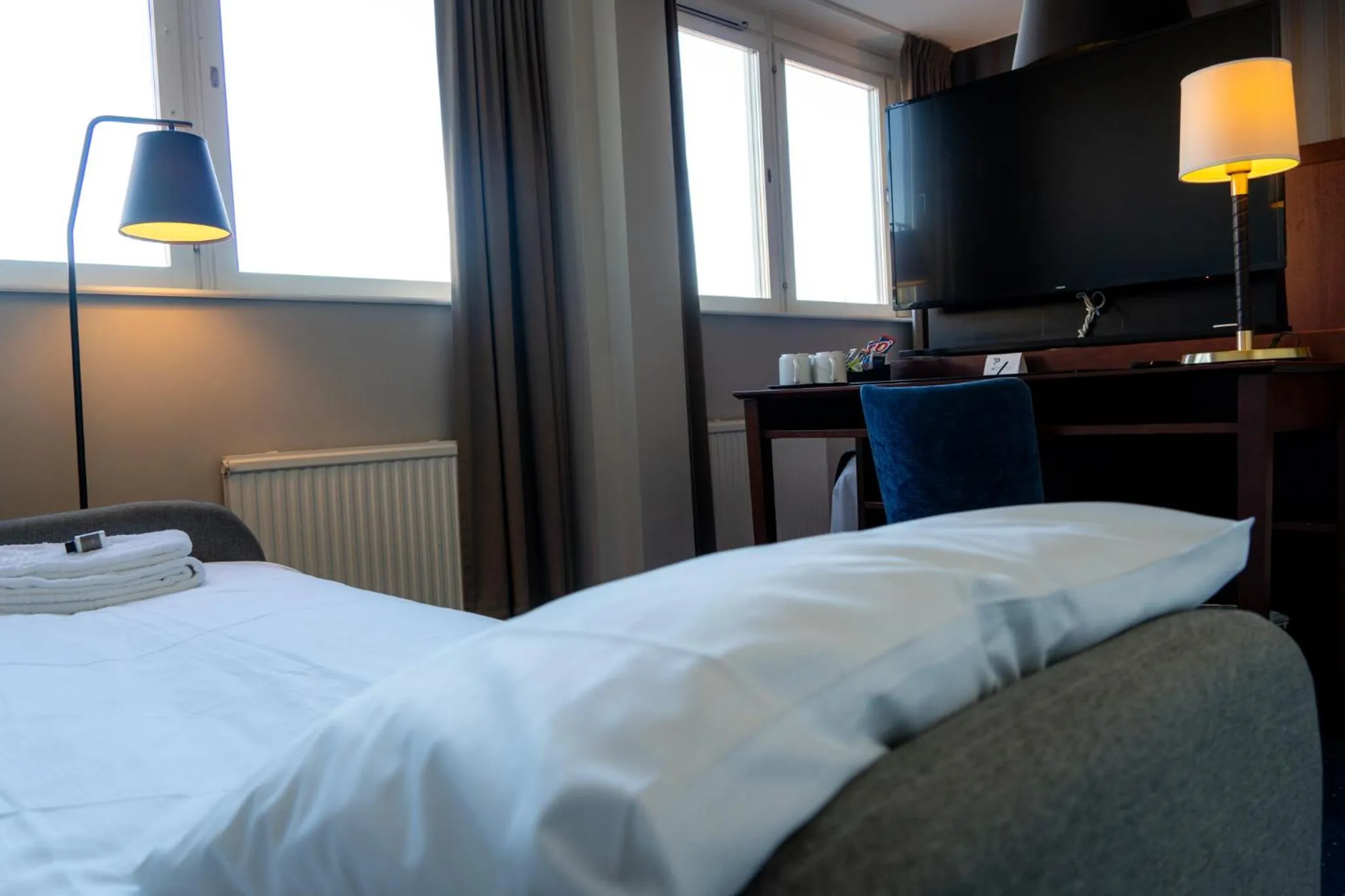 Bed in Vänerport Stadshotell i Mariestad