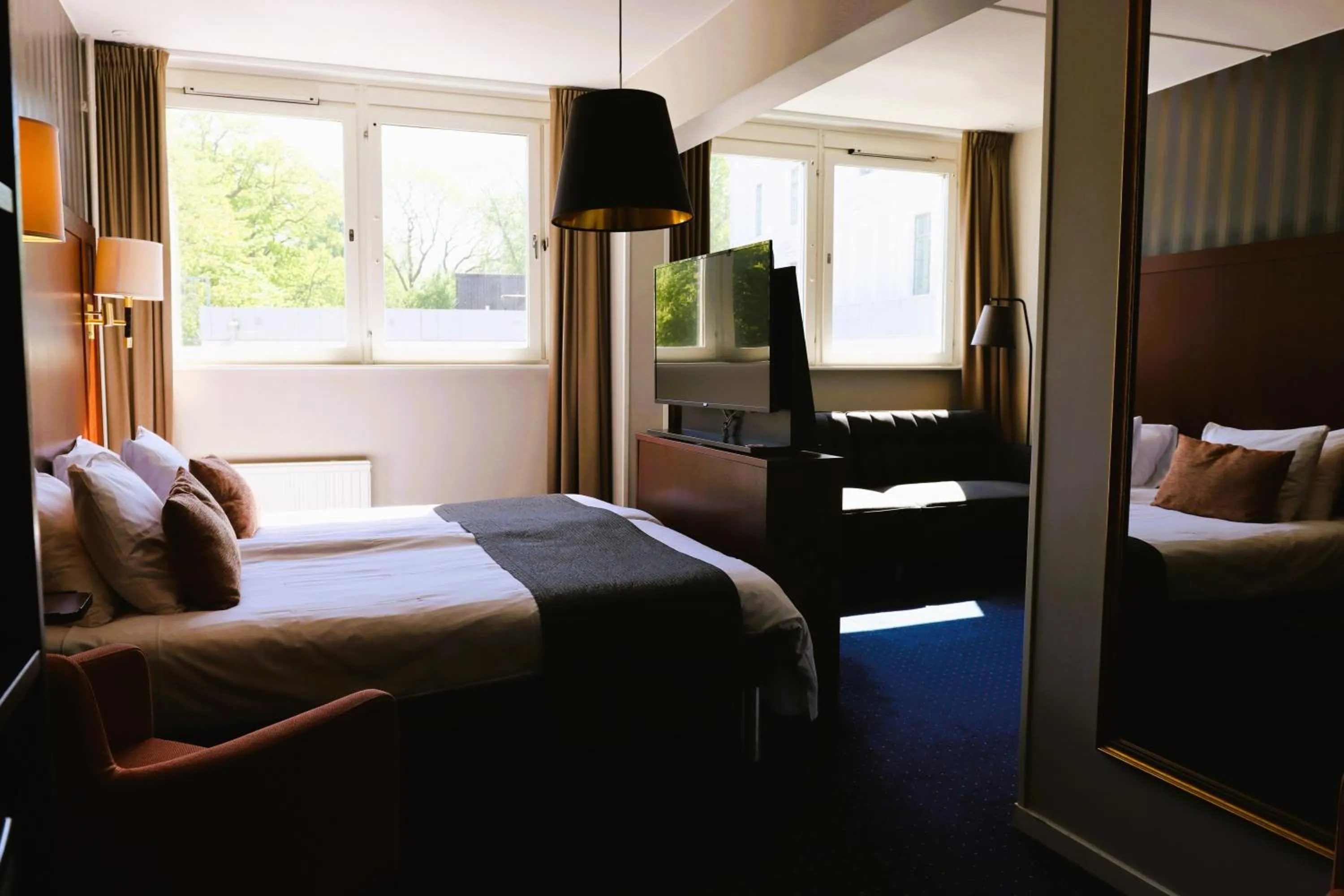 View (from property/room), Bed in Vänerport Stadshotell i Mariestad