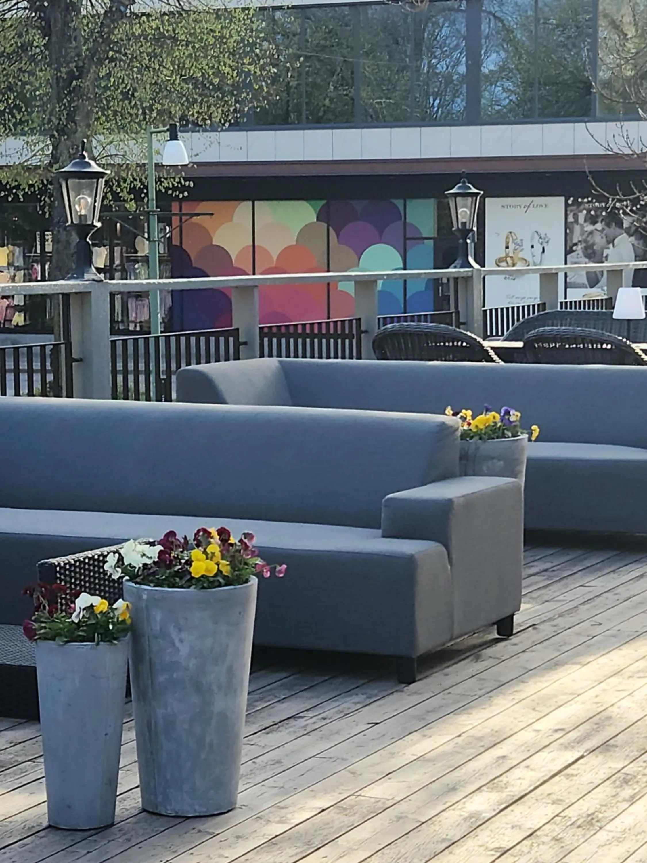 Patio in Vänerport Stadshotell i Mariestad