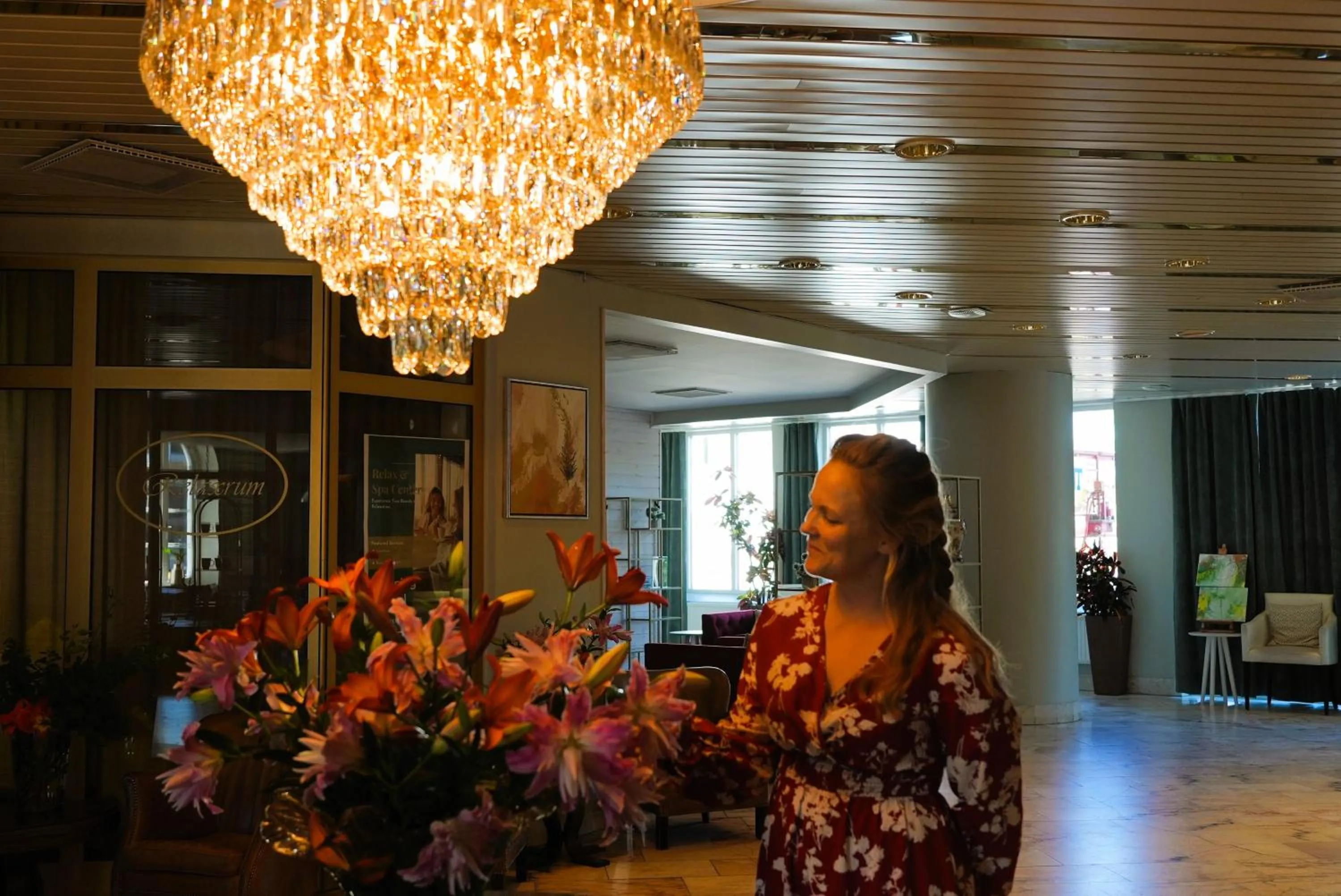 Lobby or reception in Vänerport Stadshotell i Mariestad