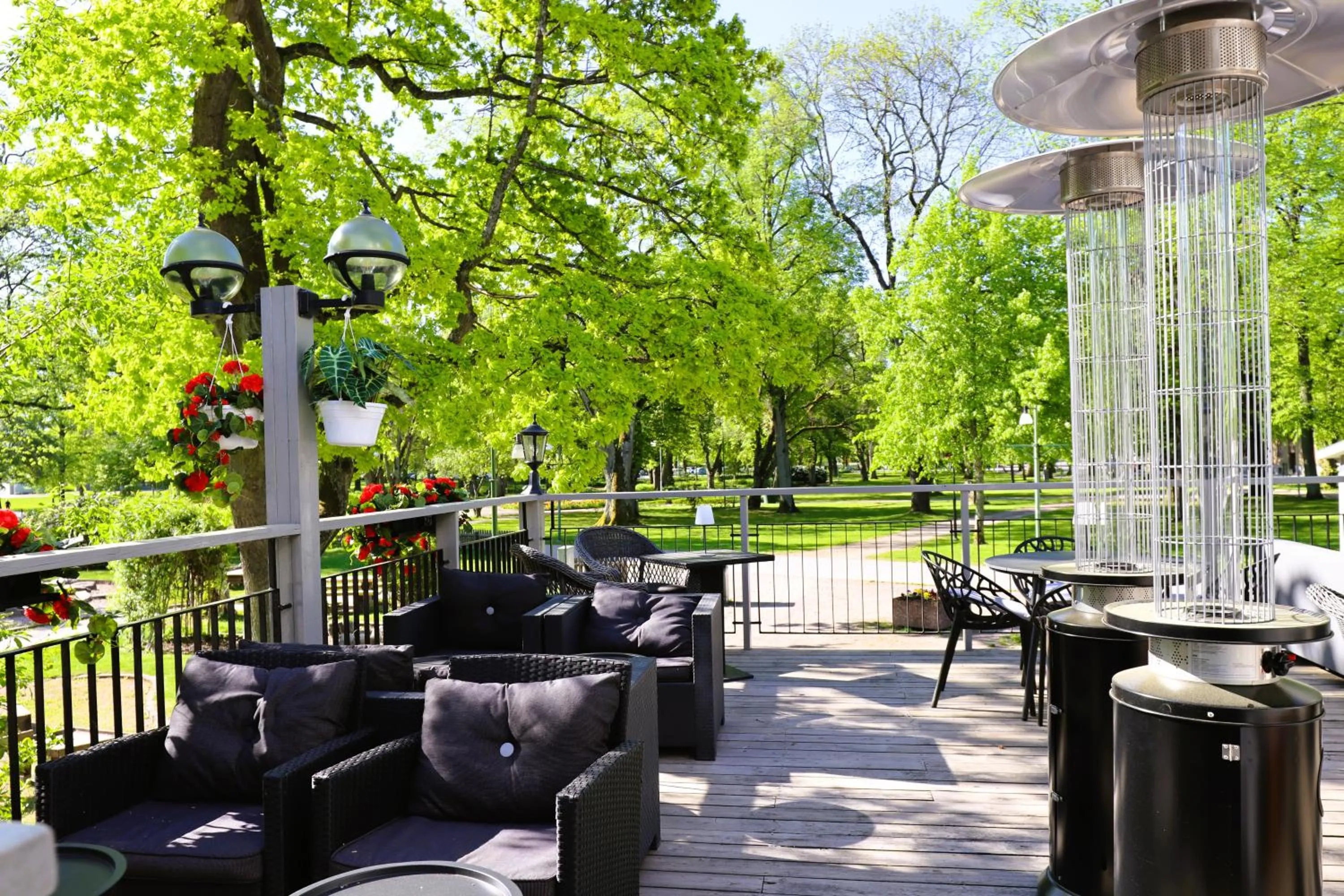 Patio in Vänerport Stadshotell i Mariestad