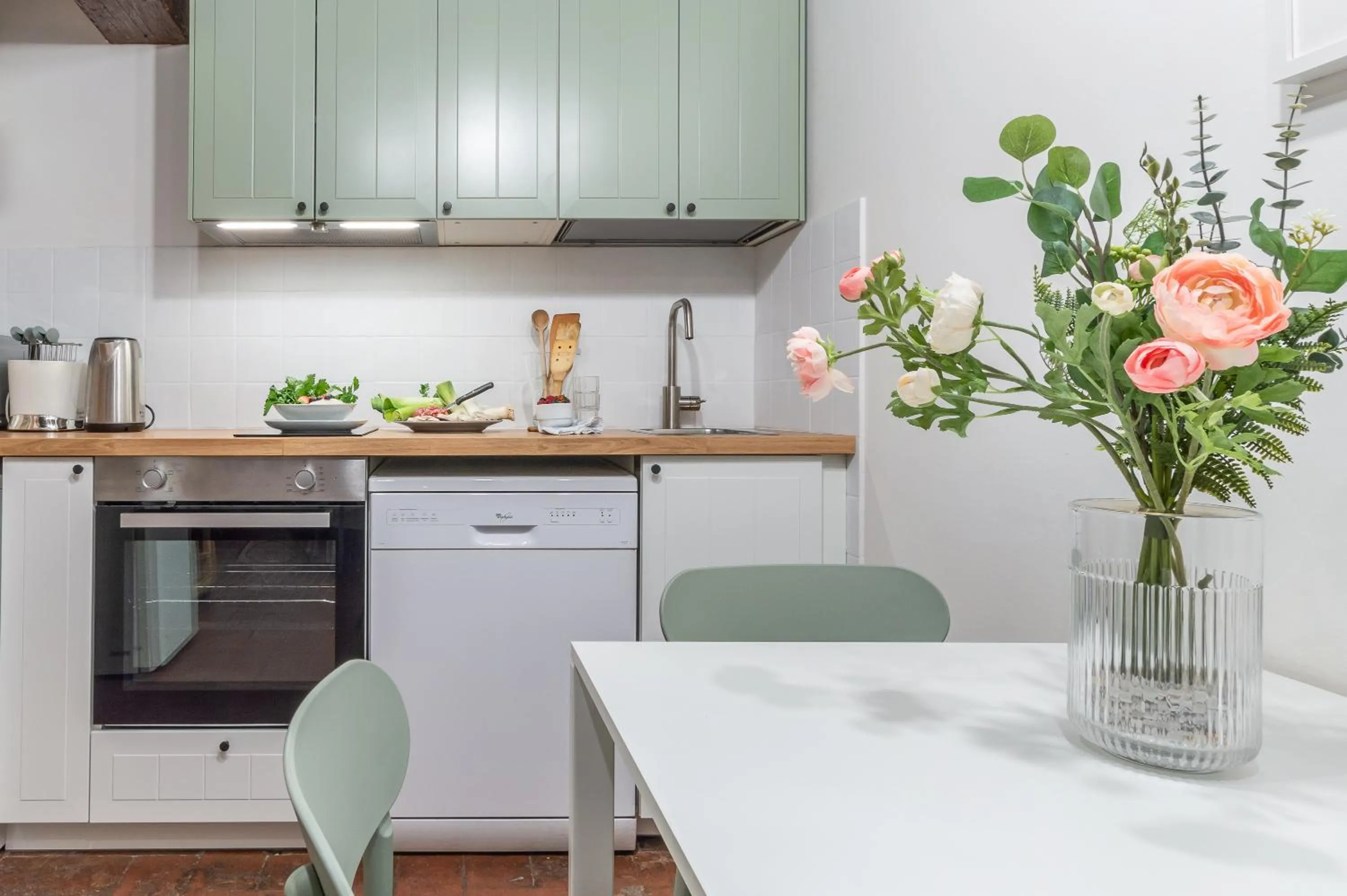 kitchen in Wine Apartments Florence Ciliegiolo