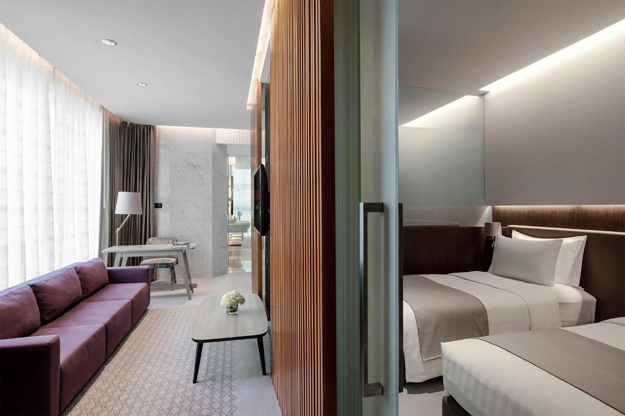 Bedroom, Bed in Lancaster Bangkok